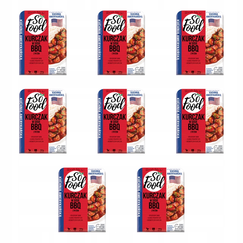 Kuřecí maso v Bbq omáčce s rýží 330 g X8