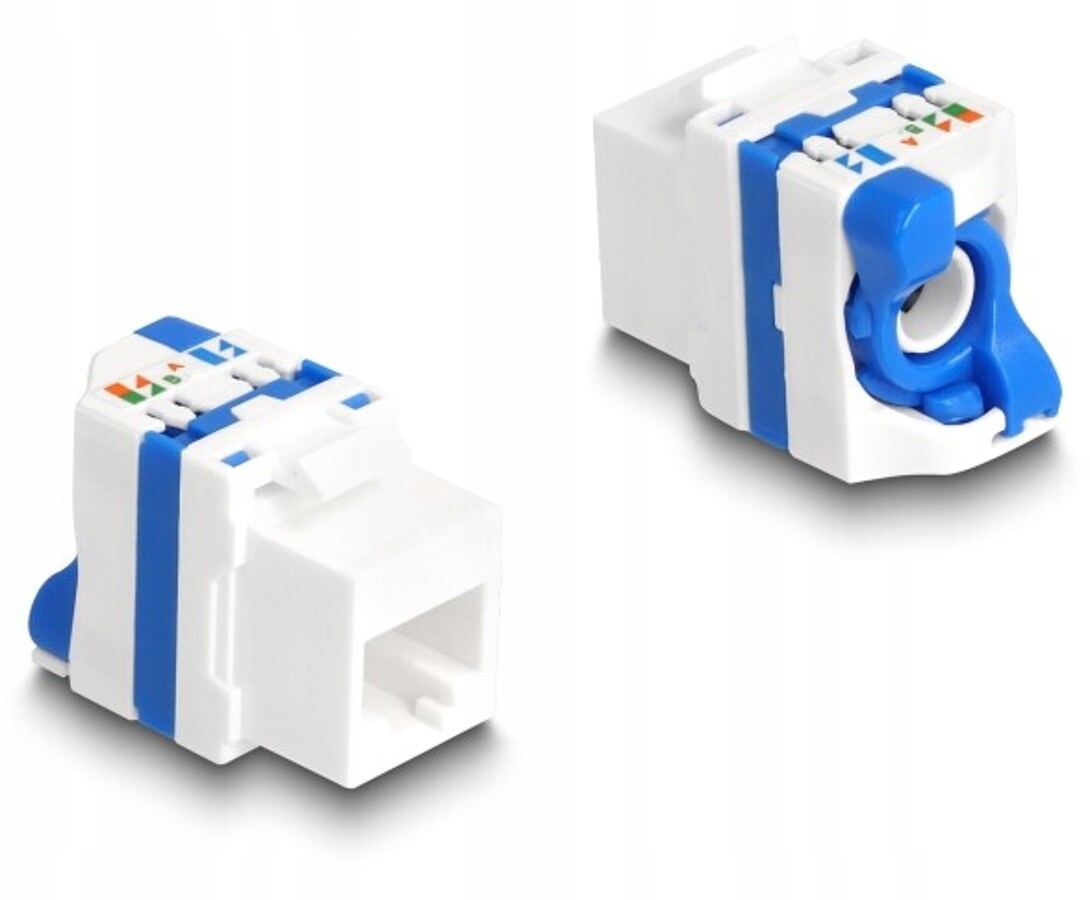 Moduł Keystone RJ45 żeńskie do LSA Cat.6A beznarzędziowy Delock 88130