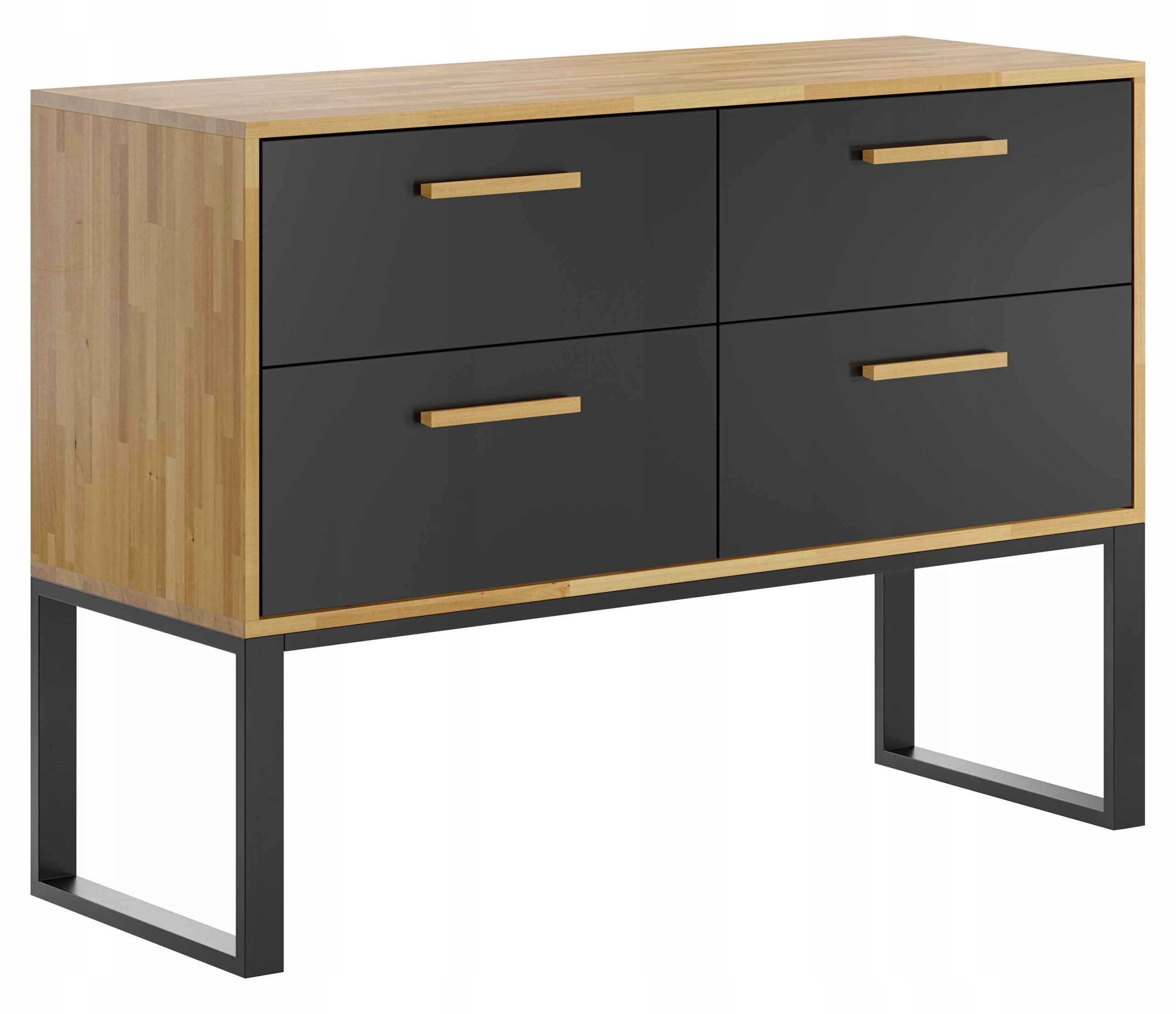 

Komoda szafka loft, 4 pojemne ciche szuflady