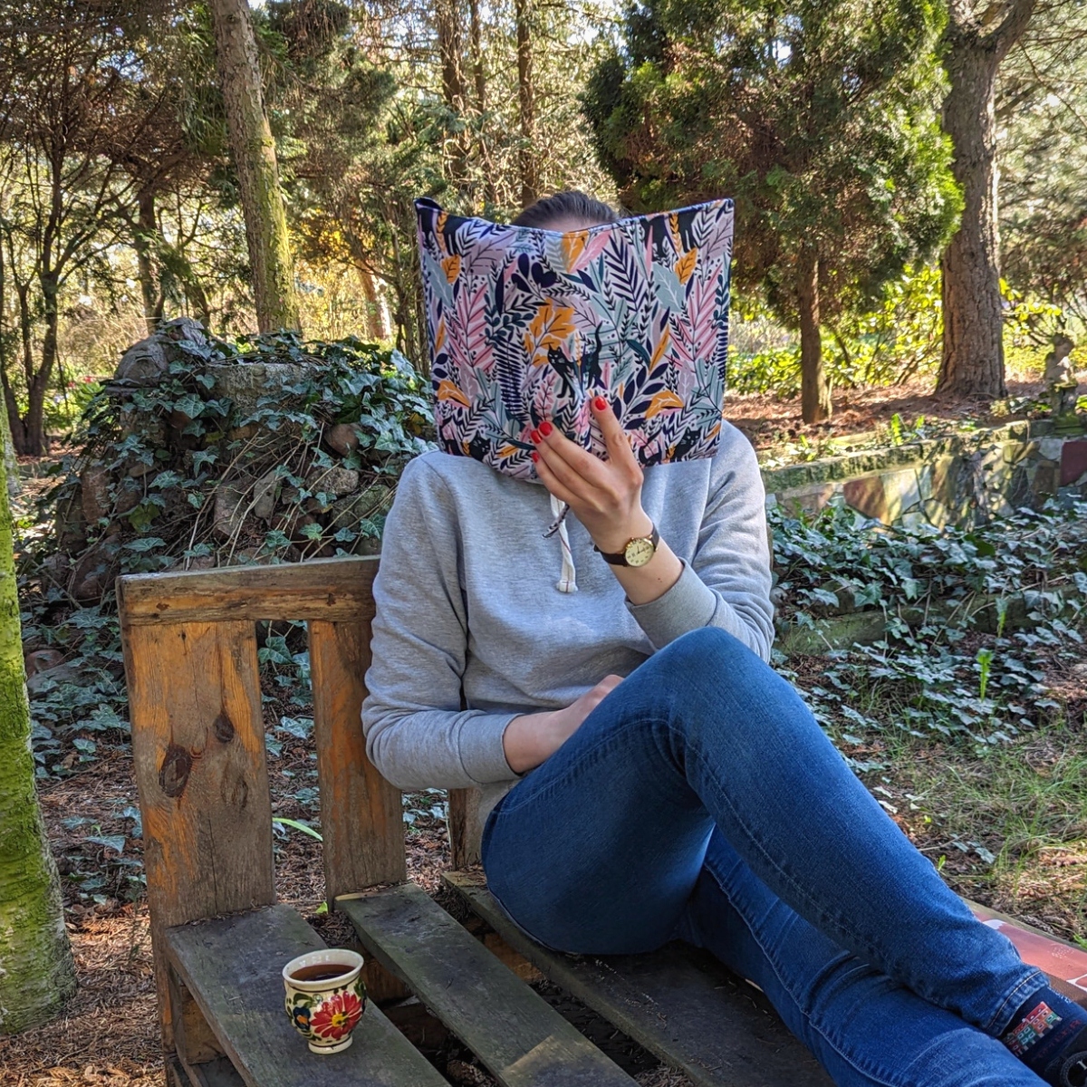 Okładka etui na książkę / notatnik - 25x16cm / kot Szerokość produktu 15 cm