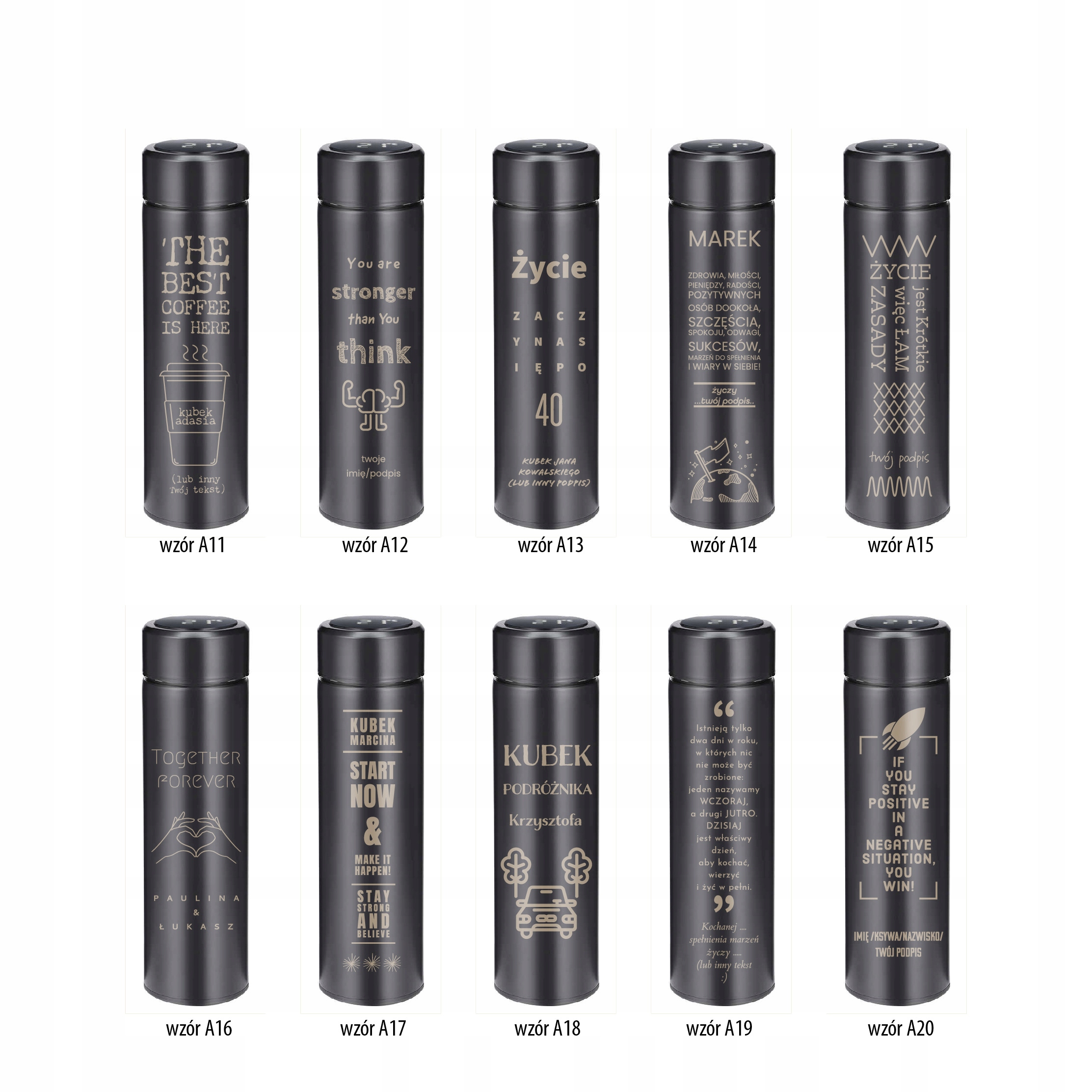 KUBEK TERMICZNY TERMOS GRAWER Idealny prezent Kod producenta Smart Cup