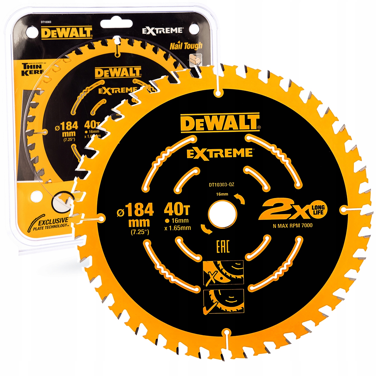 Dewalt Pilový Kotouč Na Dřevo Pro Záhlubníky 184 mm x 40 cm x 16 mm