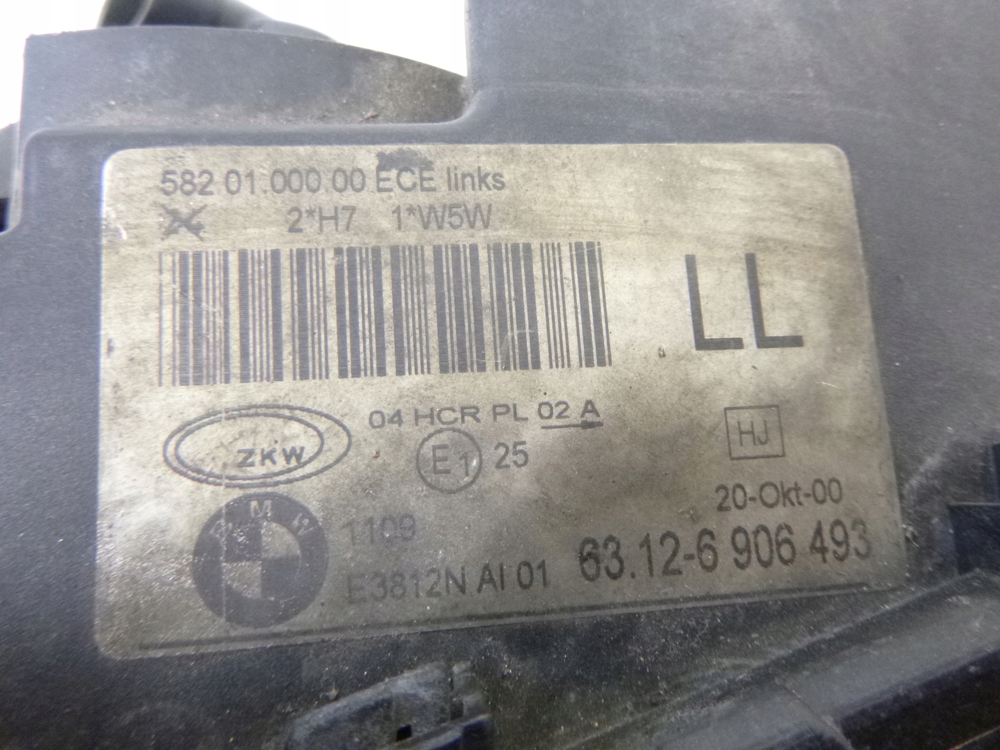 light front BMW E46 1998r. 63126906493