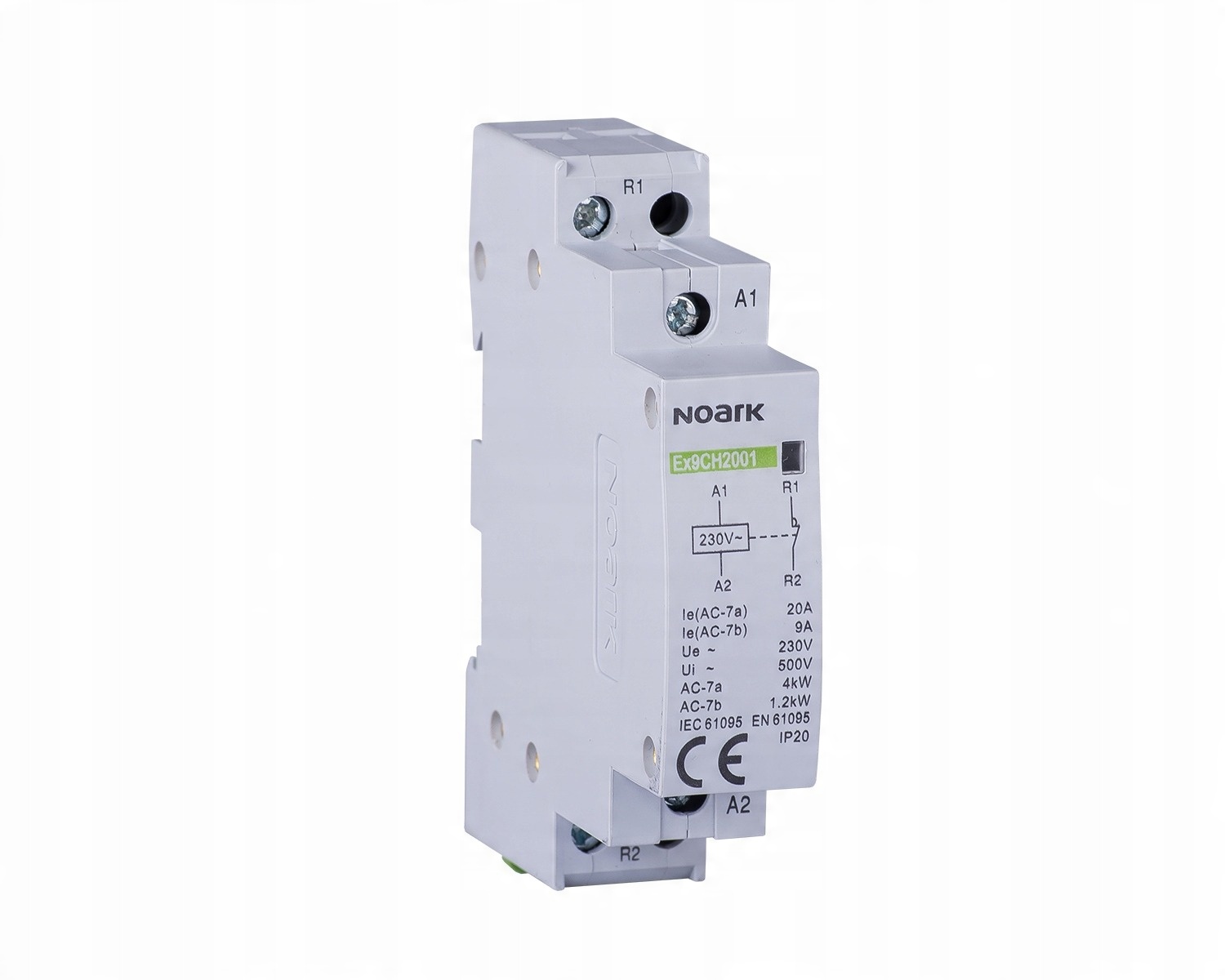 

Przekaźnik instalacyjny 20A 230V 50Hz 2NO Noark