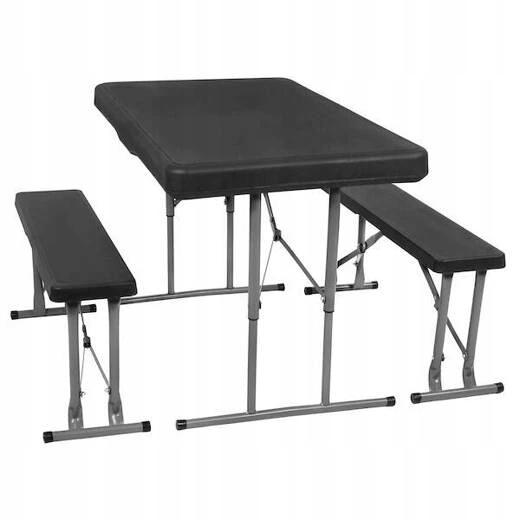 Skladací stôl 105 x 65 x 69 cm s lavicami Springos GF0097