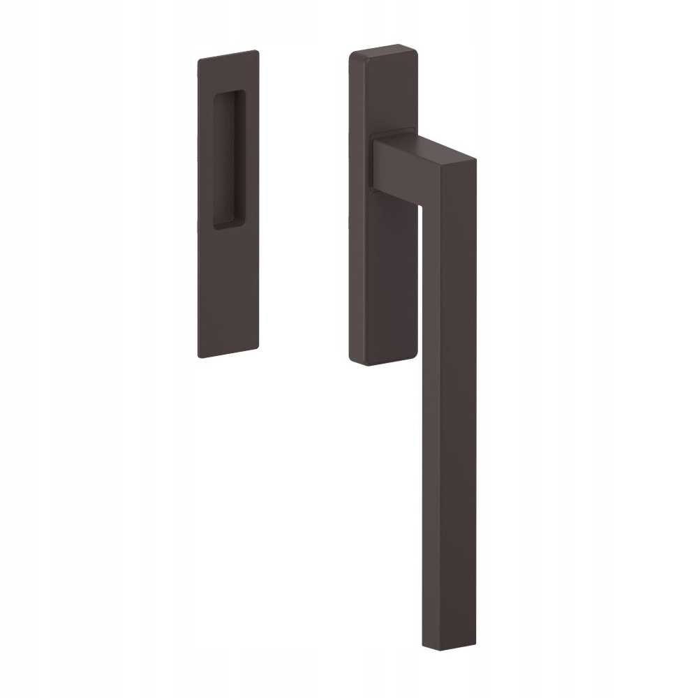 Klika úchytka na dveře Hs Dublin Ral 8019 matná bronzová