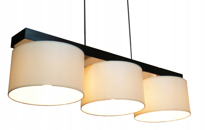 

Lampa Wisząca/sufitowa typ:012-3W Drewno, Abażur!