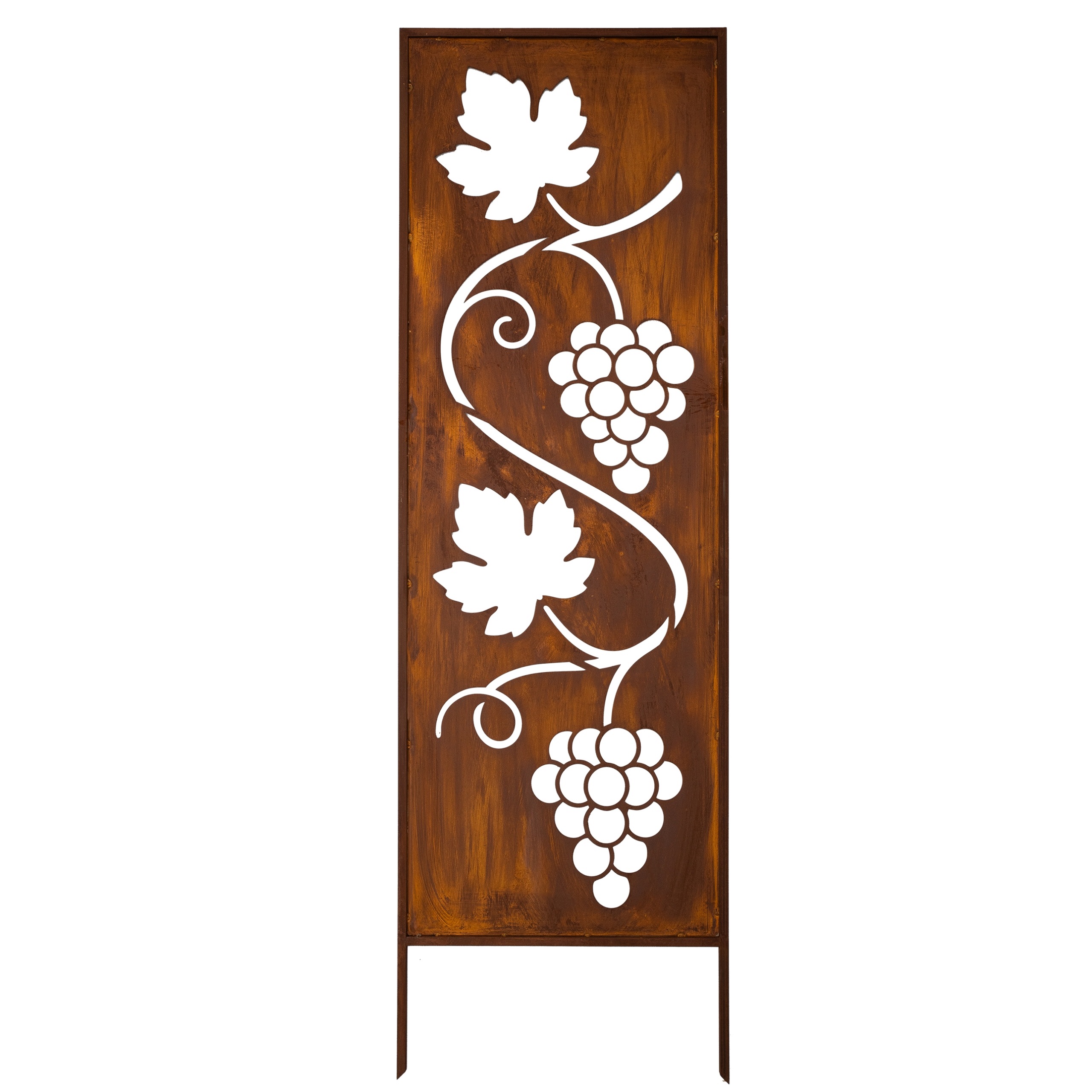 Zahradní Panel Trávy Cnc 160 X 50 Rezavá Brána Paraván Corten Kryt Terasy