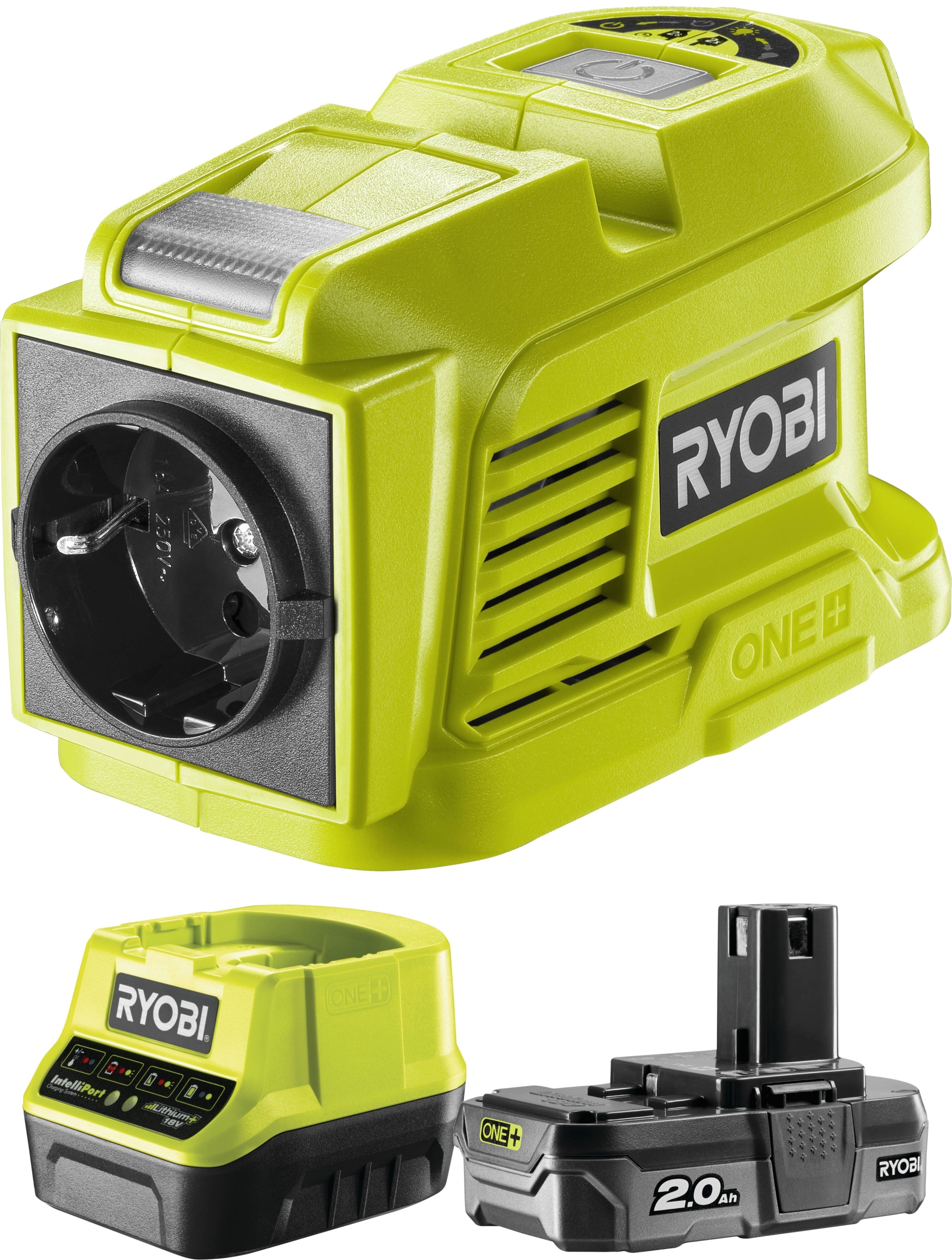 RYOBI RY18BI150A PRZETWORNICA NAPIĘCIA 18V-230V 2A