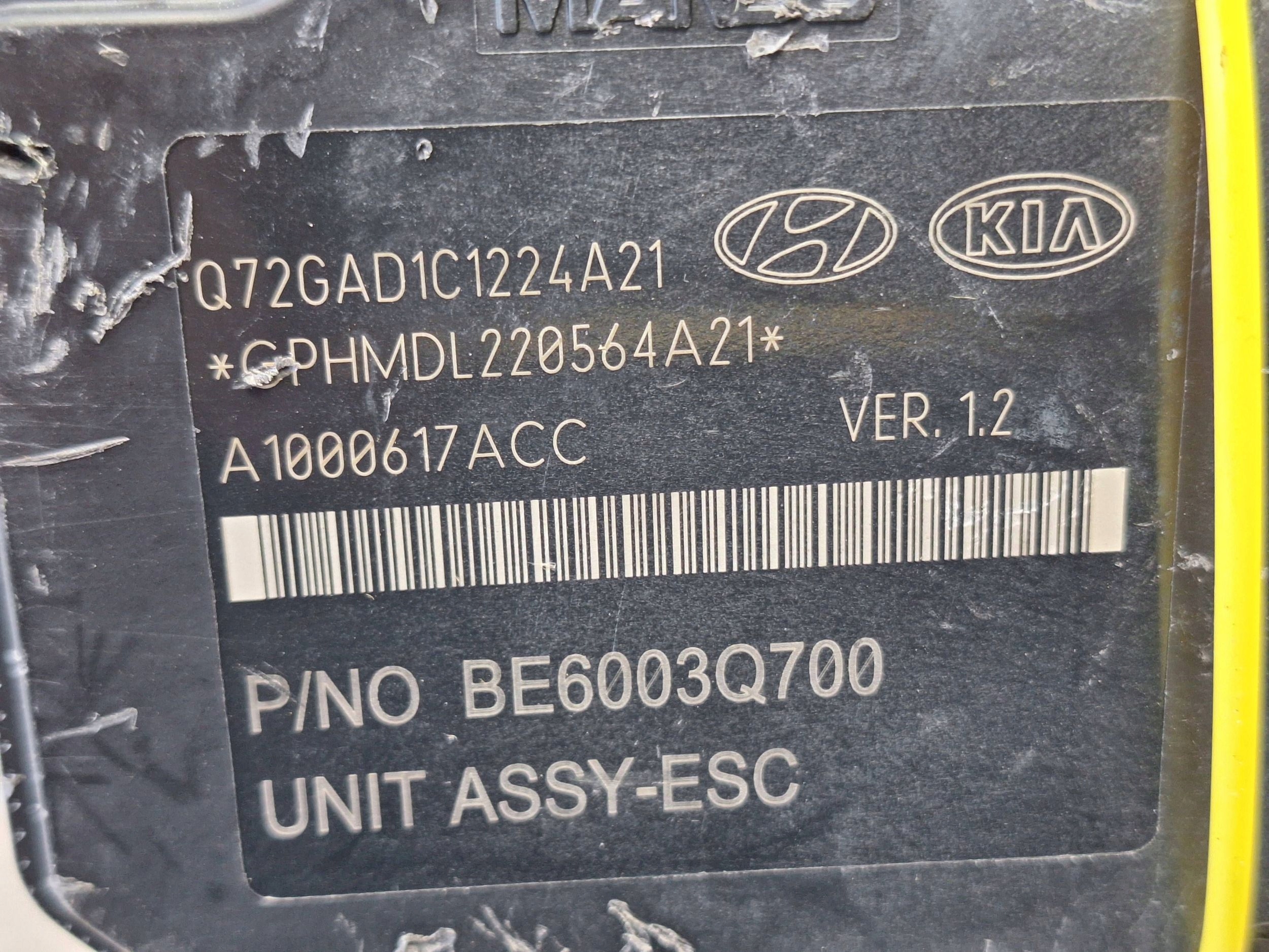 насос ABS BE6003Q700 58920-1R260 Hyundai ACCENT I30