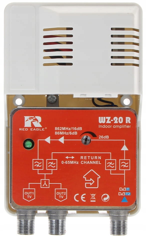 Wzmacniacz Sygnału TV DVB-T Telewizyjny Antenowy