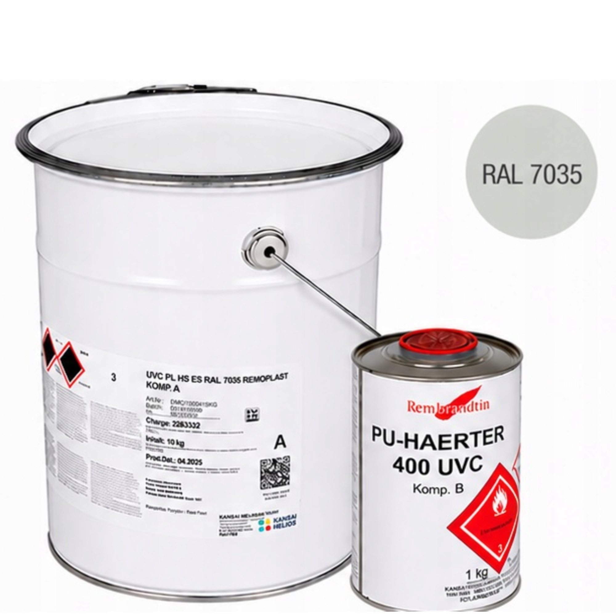 Remoplast Uvc 11 Kg Farba poliuretanowa do dachu, stali i ocynku Ral 7035