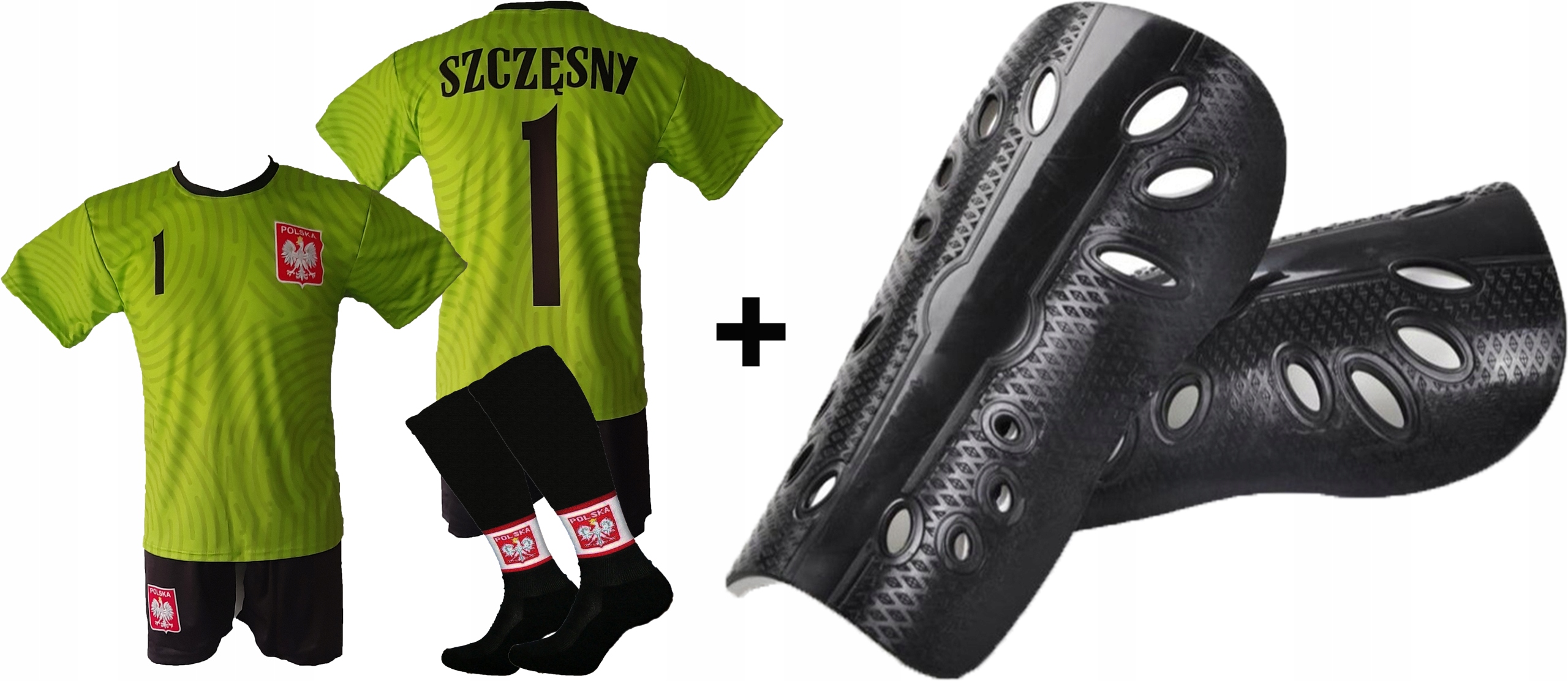 SZCZĘSNY komplet POLSKA strój piłkarski r 164