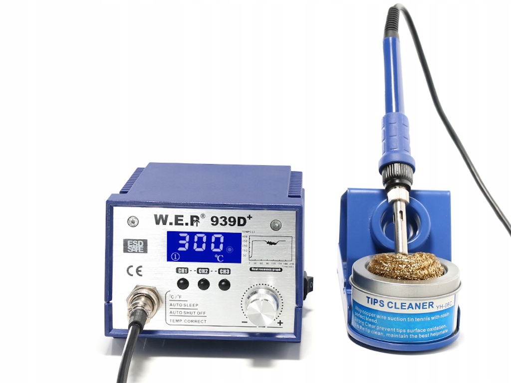 

Stacja Lutownicza Wep 939D+ 75W pamięć ustawień x3