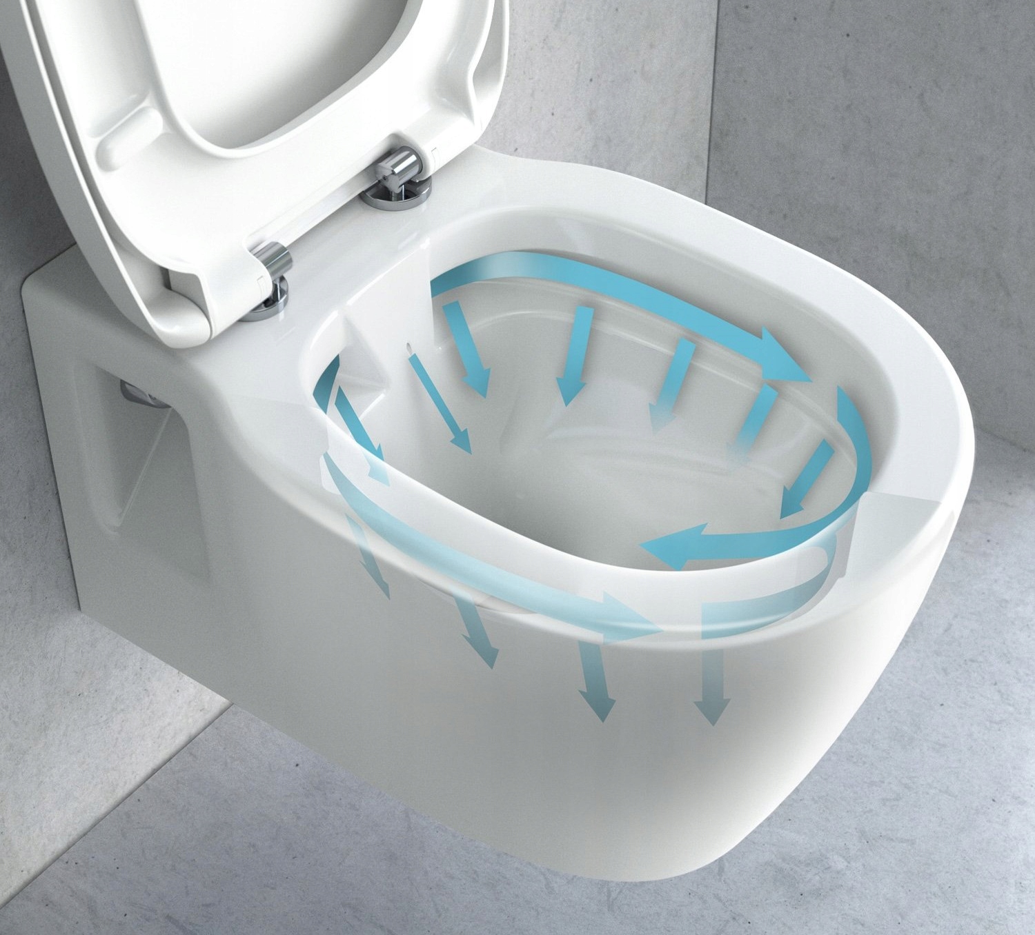 TOALETA WC MISA PODWIESZANA WISZĄCA REA CARLOS NATURE MARBLE RIMLESS Poziom odpływu poziomy