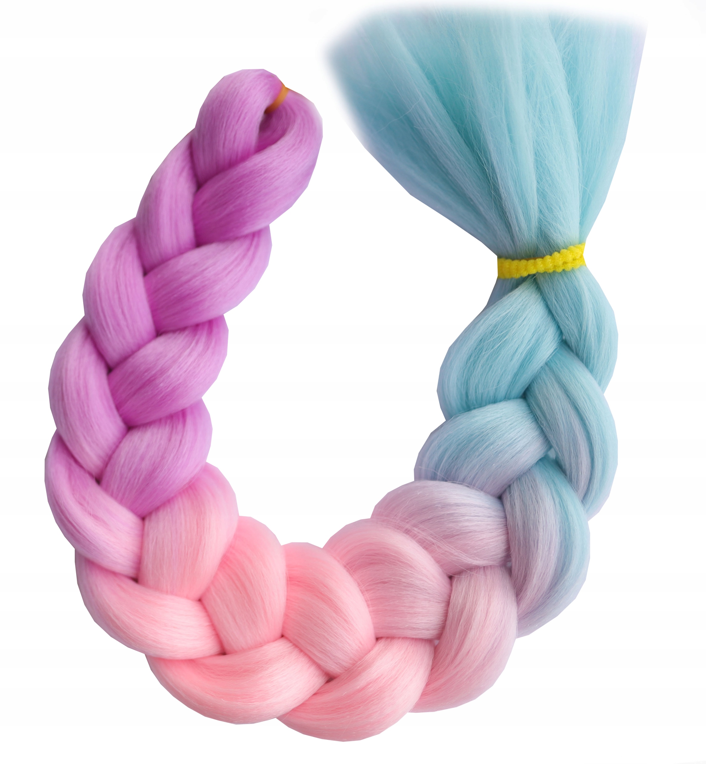 Włosy Syntetyczne Warkoczyki kolory OMBRE unicorn5