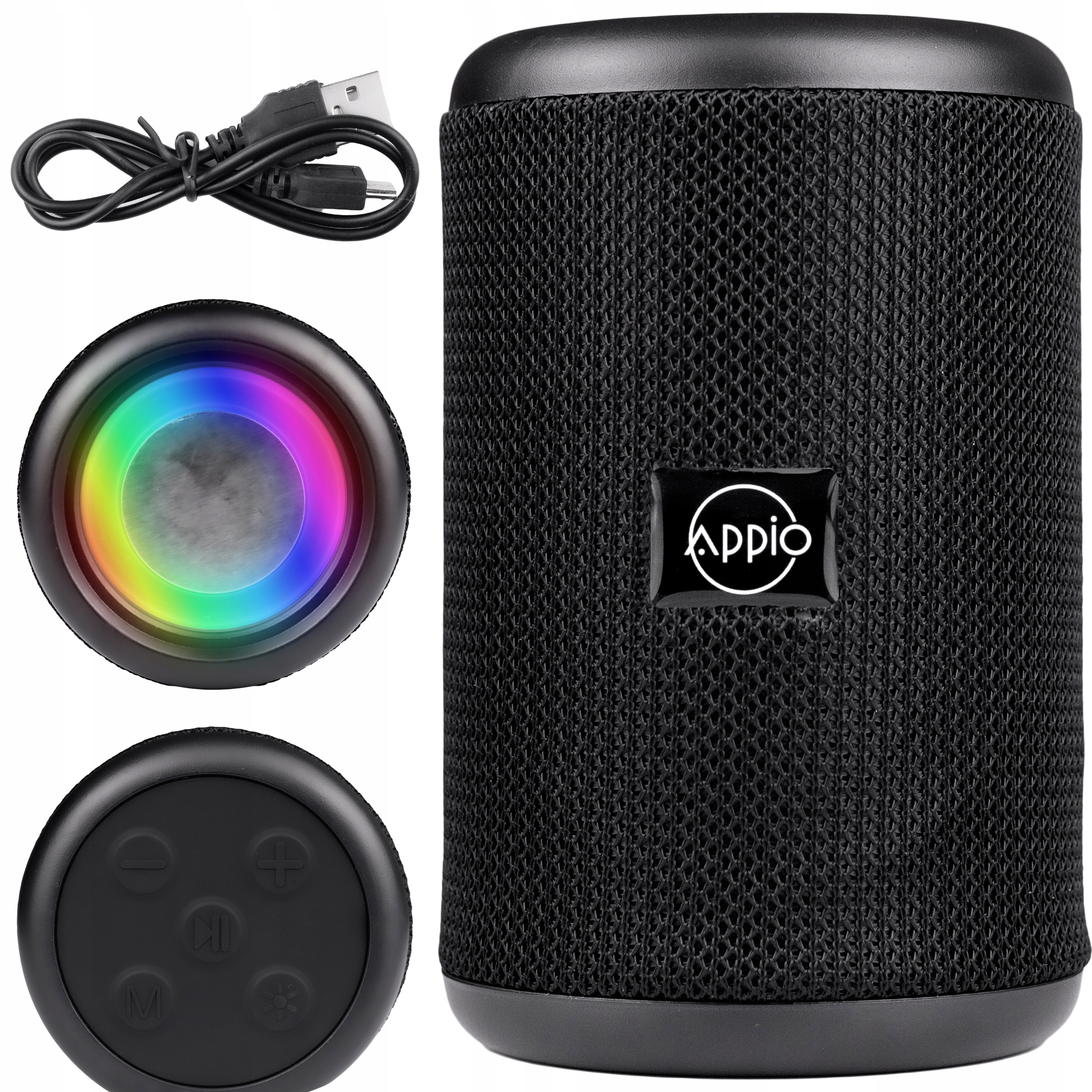 Bezprzewodowy głośnik przenośny RGB LED Kolorowy Bluetooth