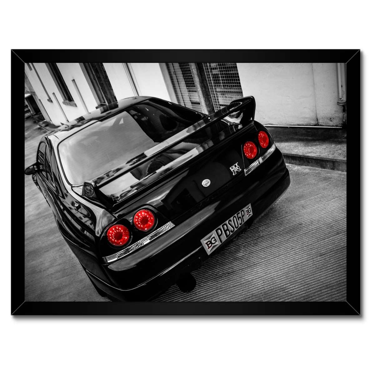 Plakáty v rámu 40x30 Zadní část Nissanu Gtr