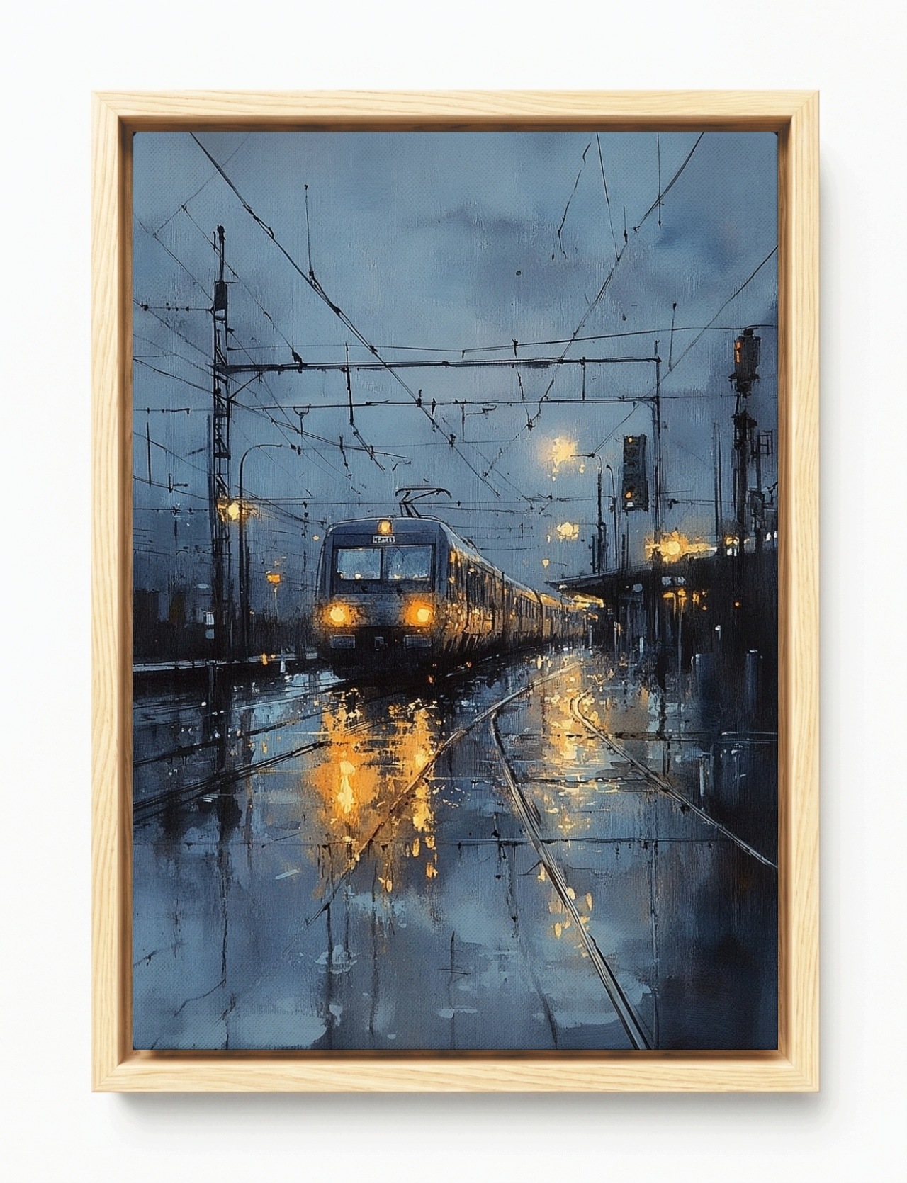 Obraz Rám Americká Krabička Doprava Cestování Železnice Vlak Koleje Nádraží 40x60
