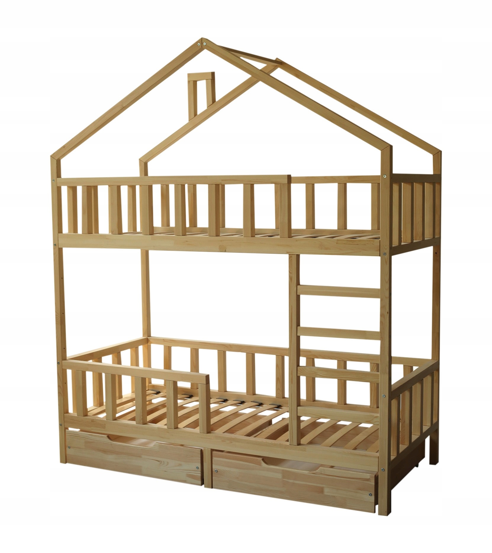 Łóżko piętrowe NIKOLA, 160x80cm, niemalowane