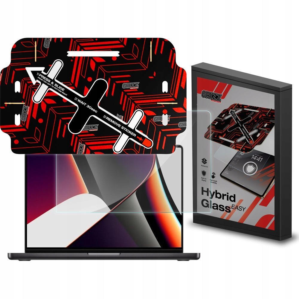 Sklo pro MacBook Pro 16" M4 2024, Grizz, sklo na displej notebooku