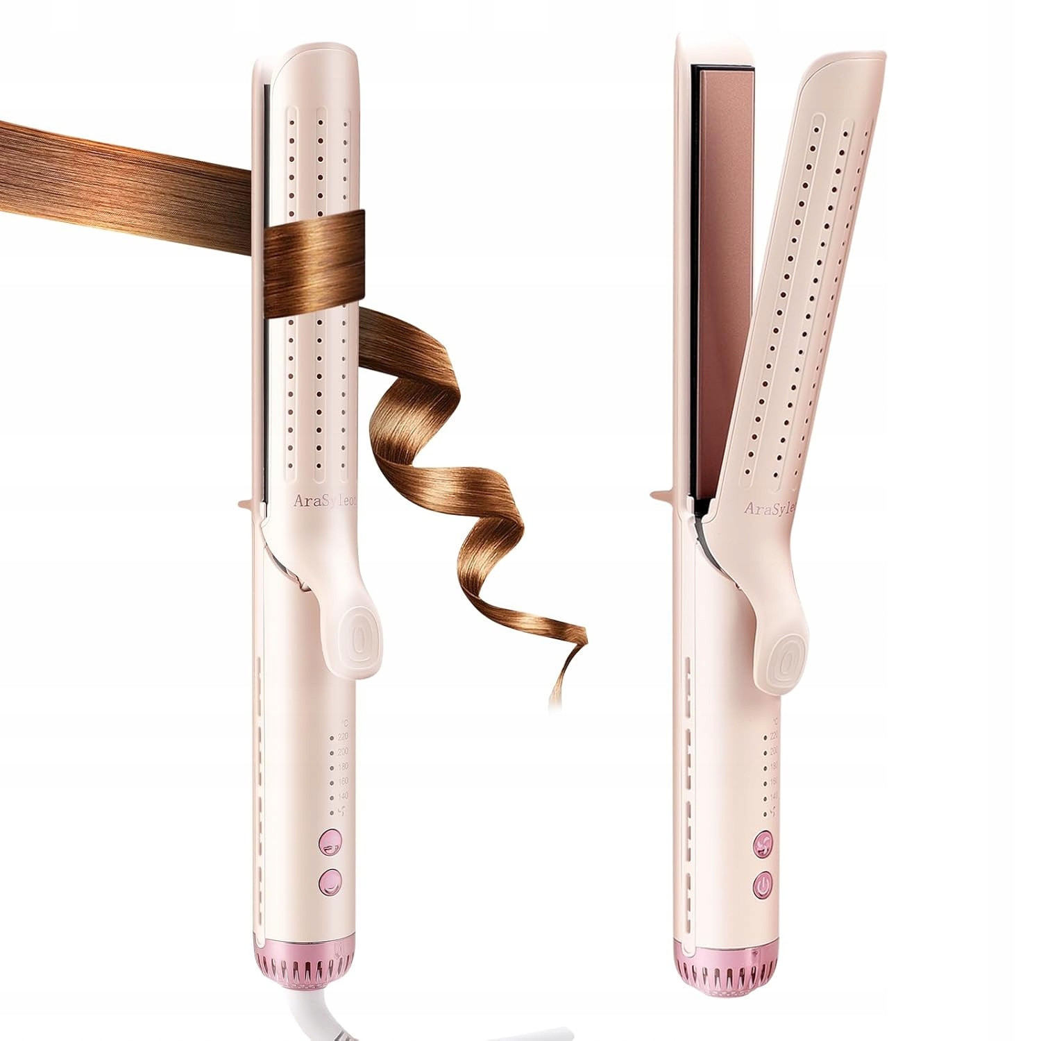 AraSyleon 2v1 Žehlička Na Vlasy na vlasy s funkcí chladného vzduchu