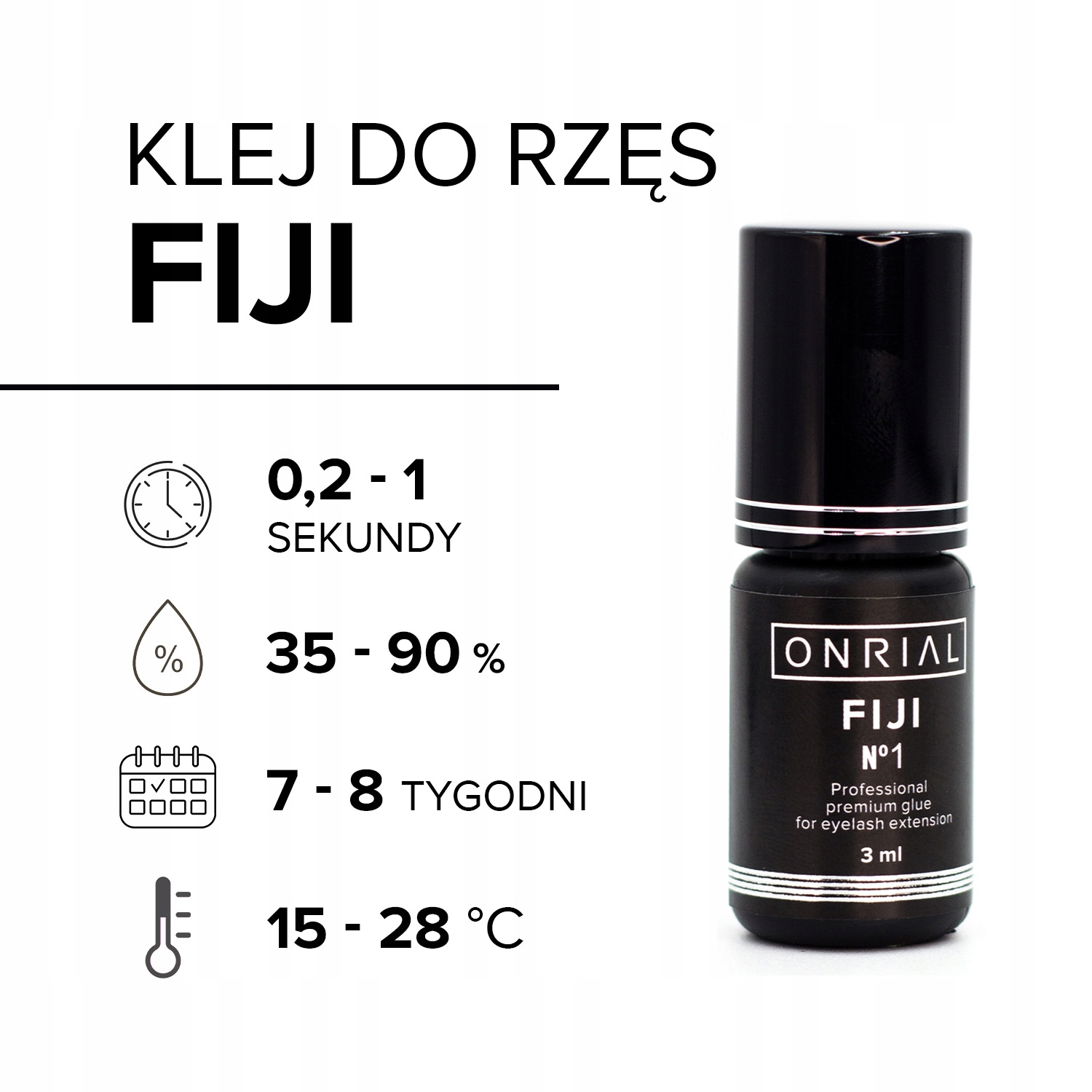 Lepidlo na řasy Fiji 5 ml Onrial