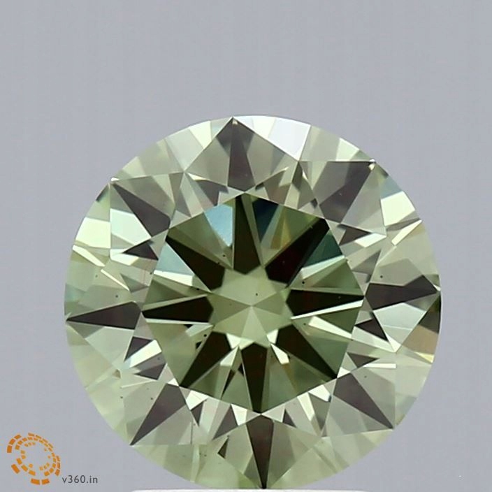 Diament laboratoryjny kolorowy 2.13ct ROUND Fancy Vivid Green VS2 (IGI)