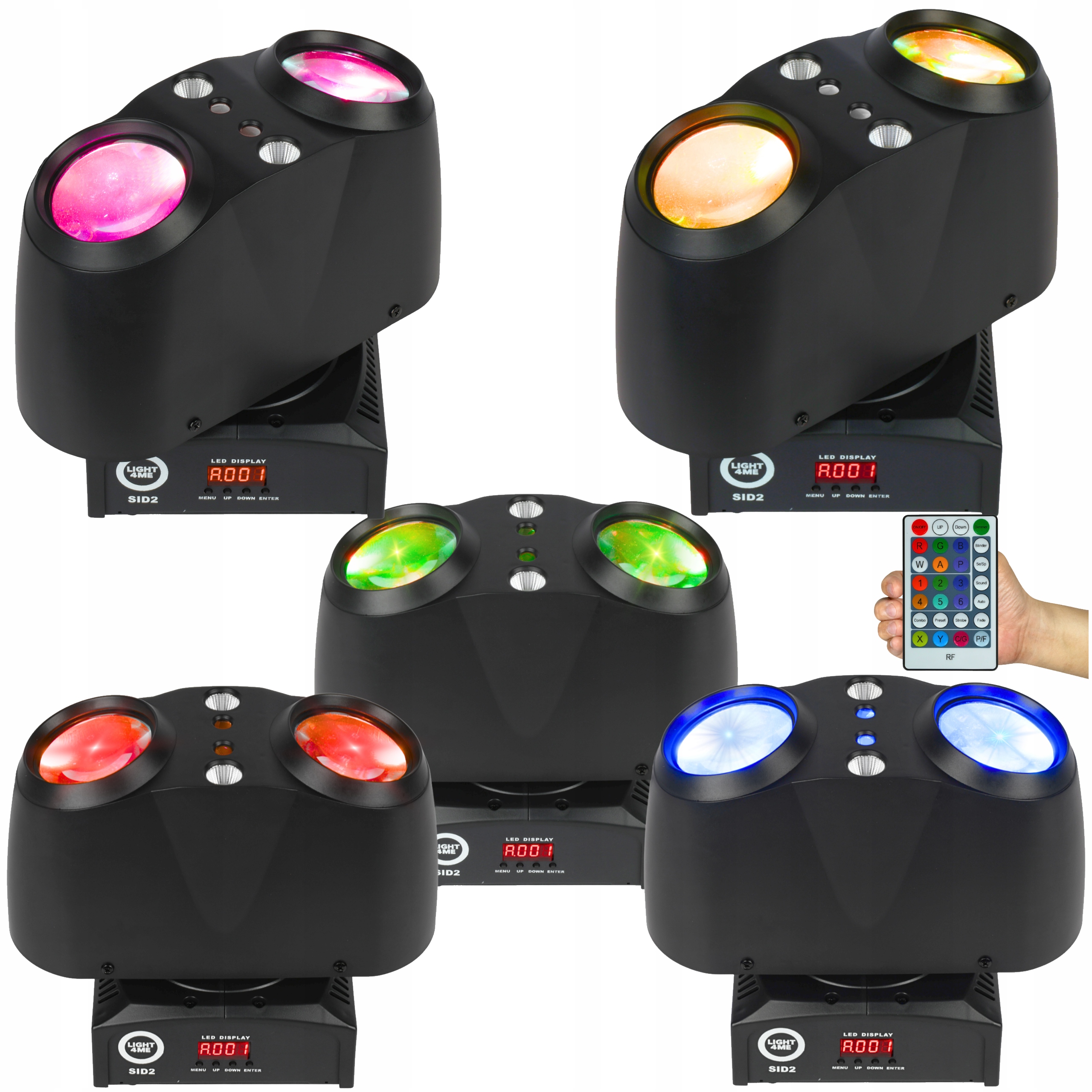 Led Světelný Multiefekt 4v1 Rgbw Laser Stroboskop Osvětlení Disco Dálkové Ovládání