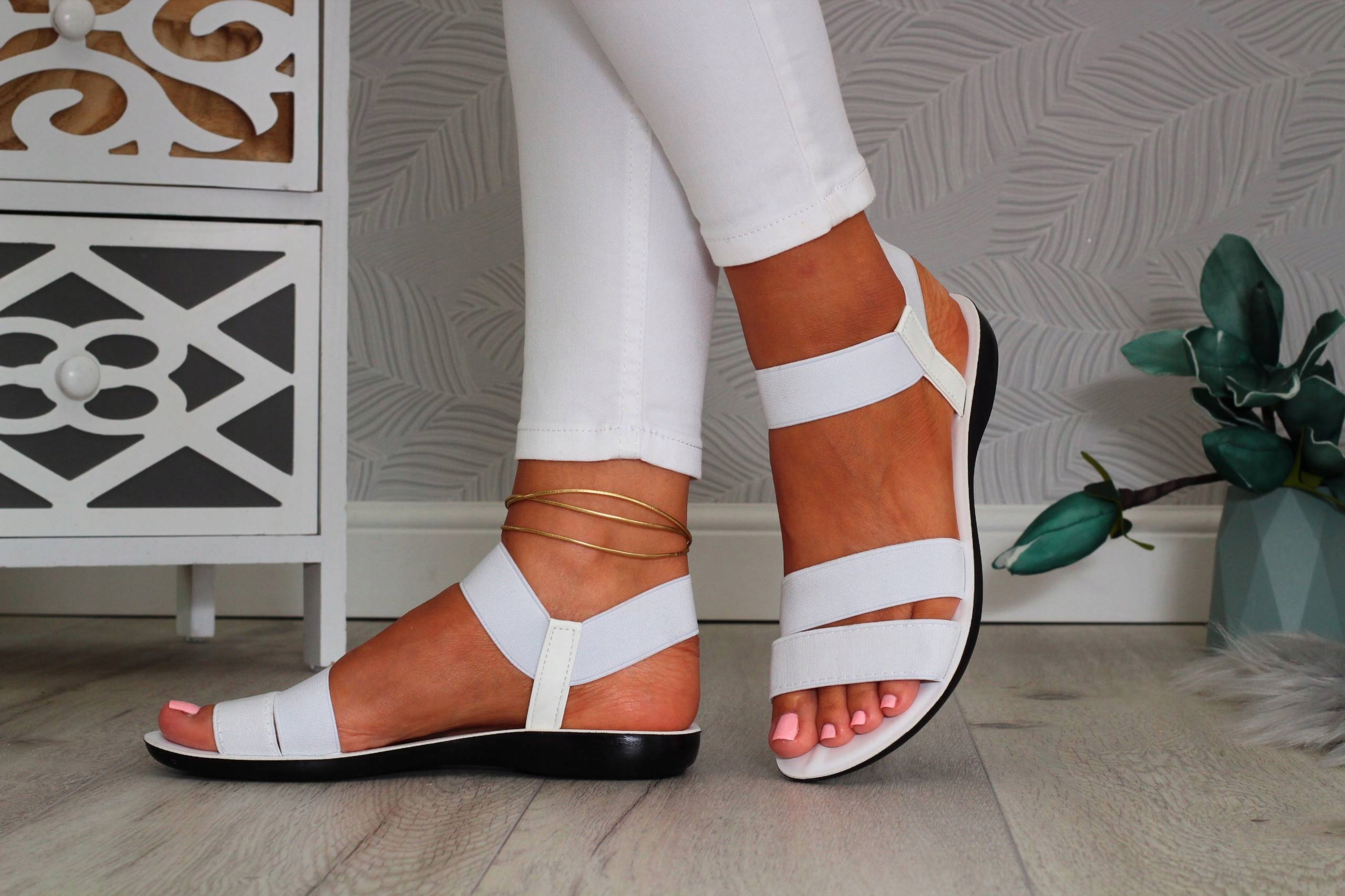 SANDAŁY DAMSKIE SPORTOWE NA LATO LEKKIE Długość wkładki 25.5 cm