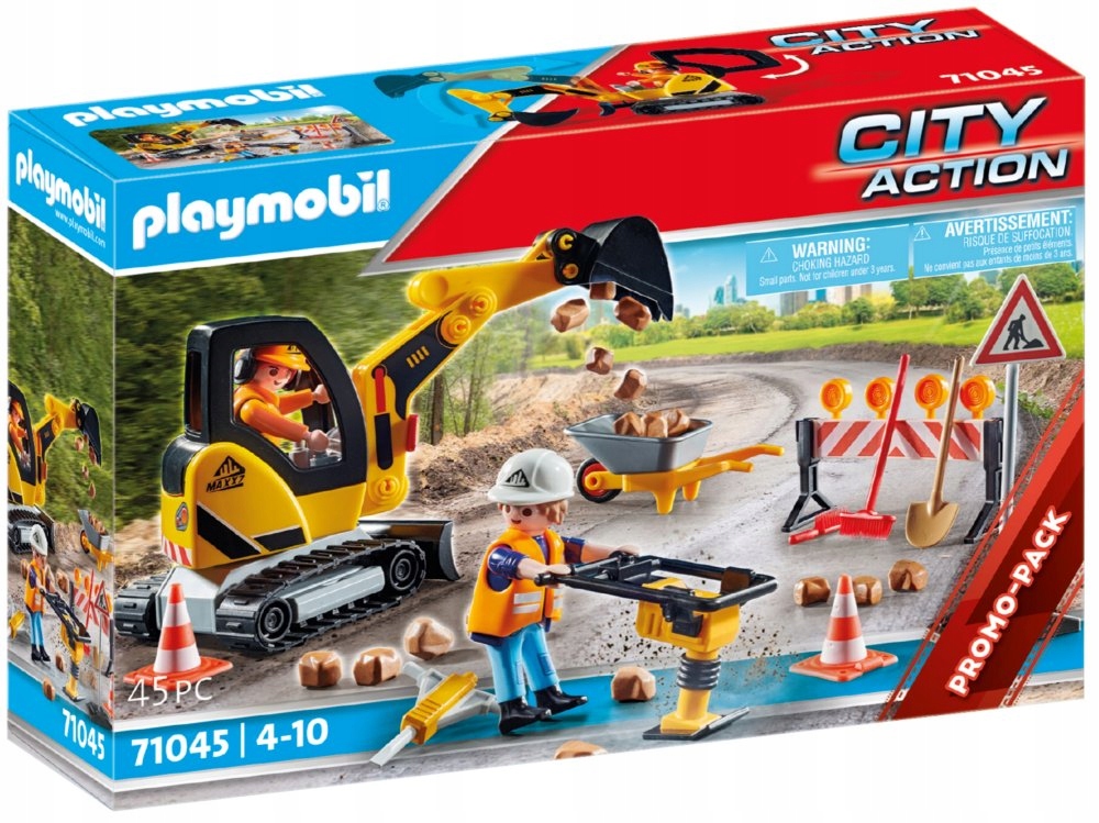 

Playmobil Zestaw City Action Roboty Drogowe Akc