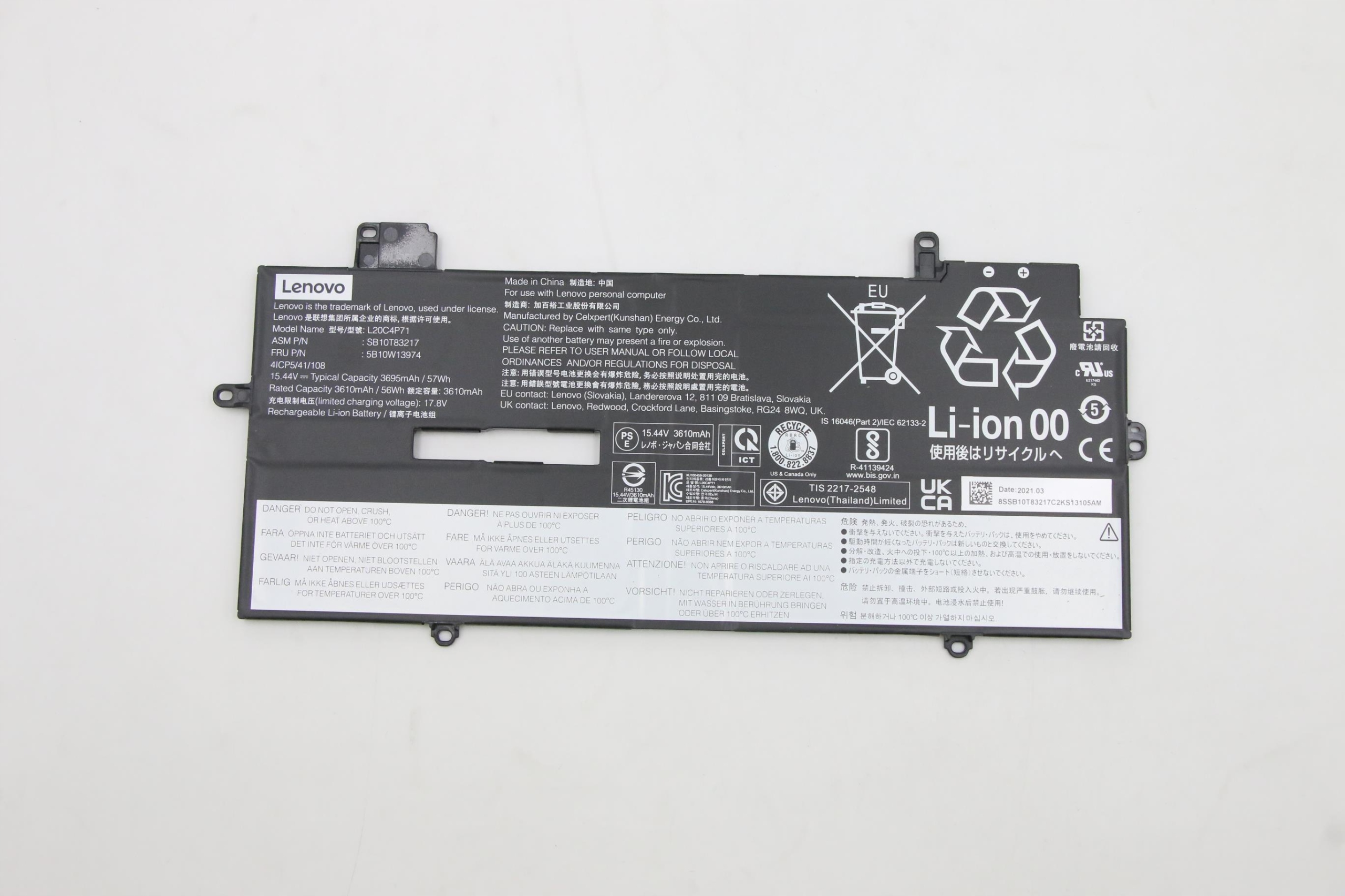 Lenovo 57Wh interní baterie do notebook