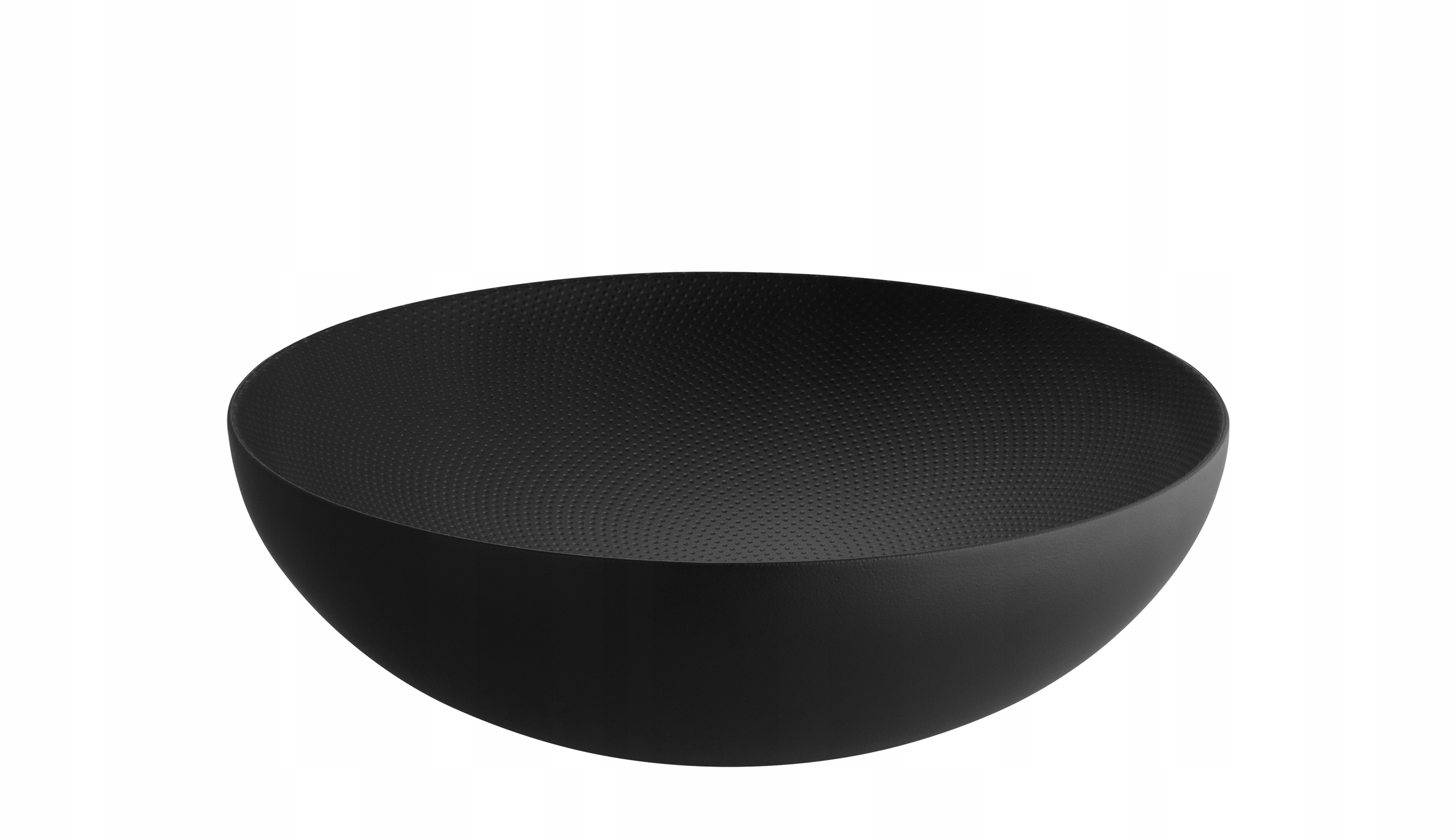 Alessi Double Misa s dvojitou stenou 25 cm čierna