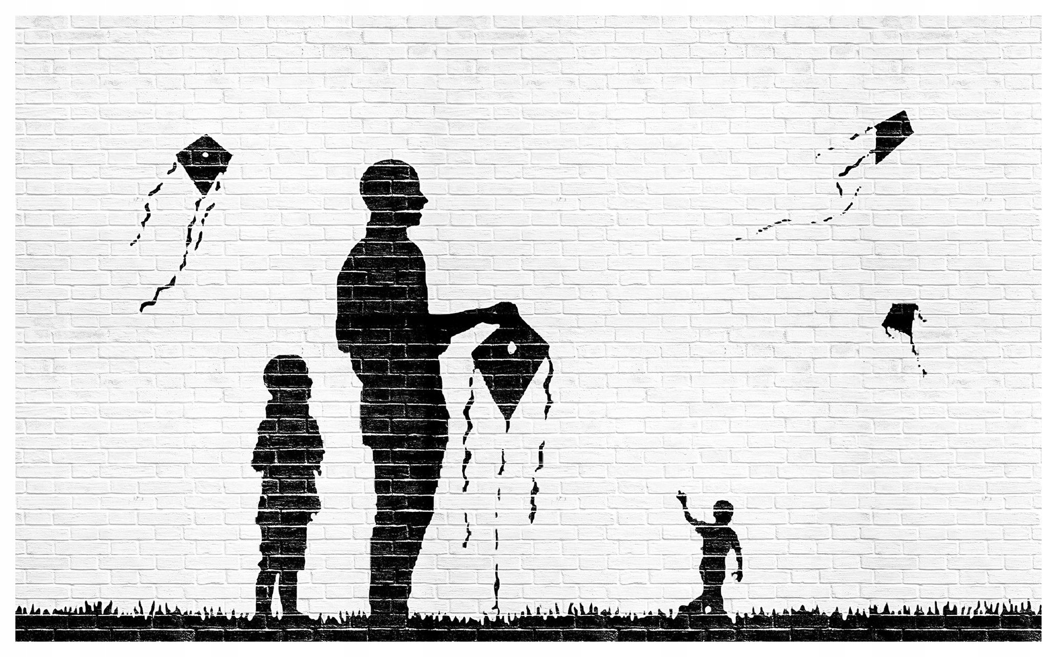 Fototapeta Rodinné chvíle Létajícímu štěstí v siluetách 368x254 lepidlo