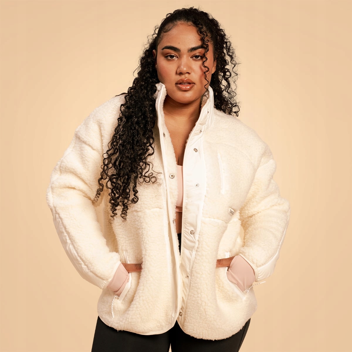 GymBeam Damska Kurtka Bliss Ivory Xs