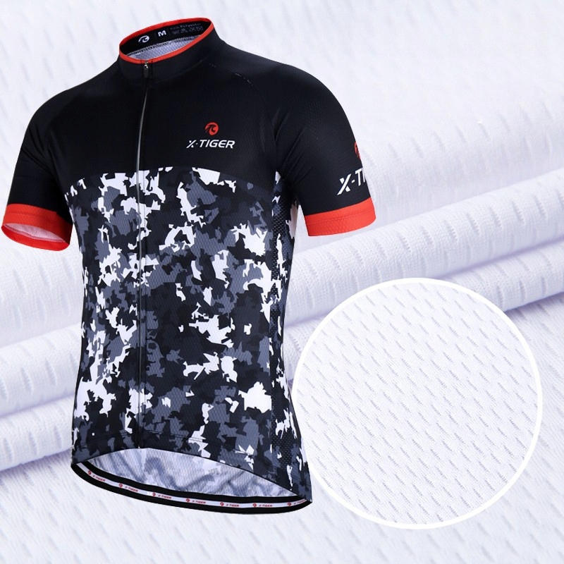 Koszulka Na Rower Wygodna Z Odblaskiem Odprowadzająca Wilgoć Ochrona UV XL Rozmiar XL