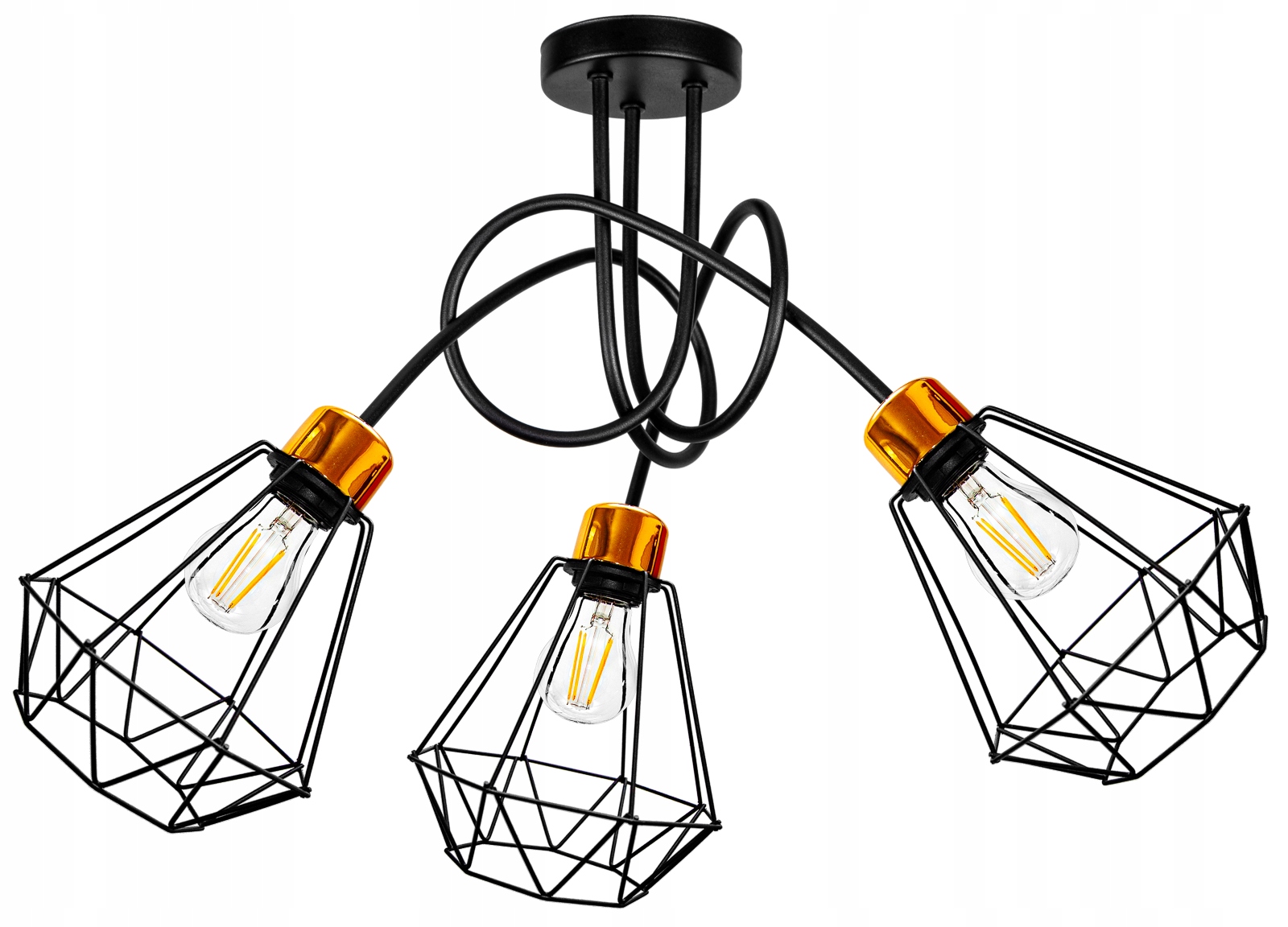 

Lampa Wisząca Sufitowa Żyrandol Loft Edison Led