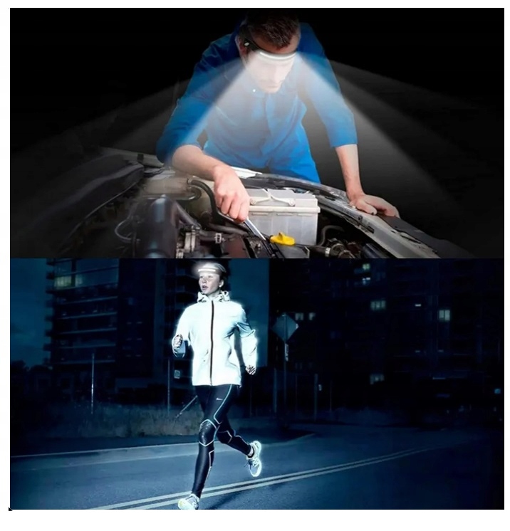 LATARKA CZOŁOWA NA CZOŁO NA GŁOWE Model latarka czołowa