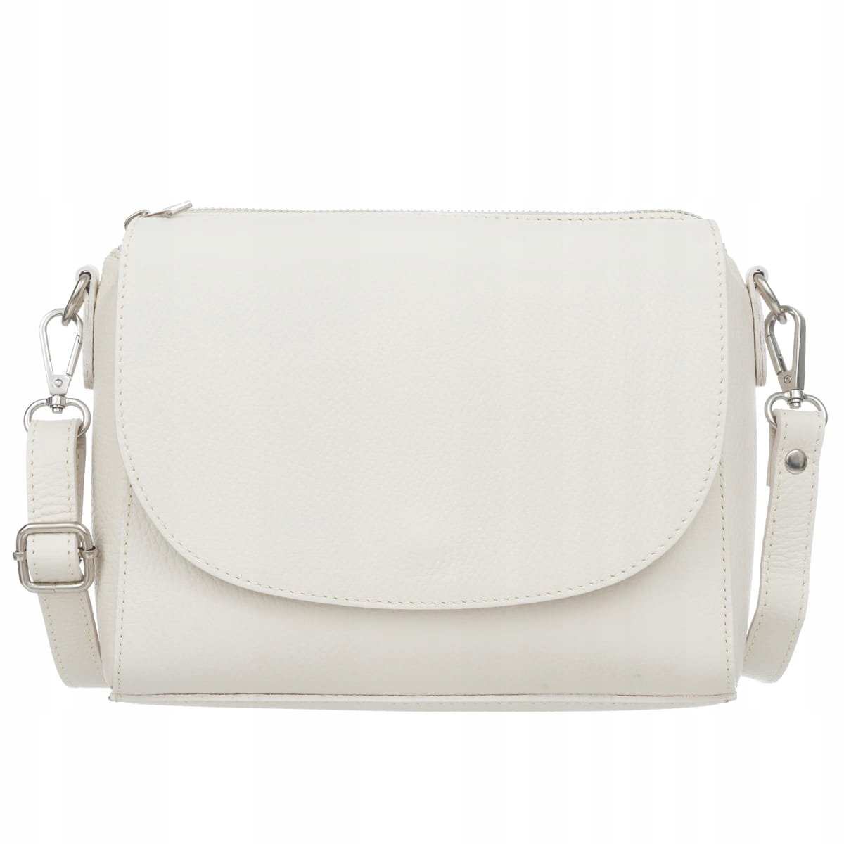 Kožená kabelka Vera Pelle Camere Ecru