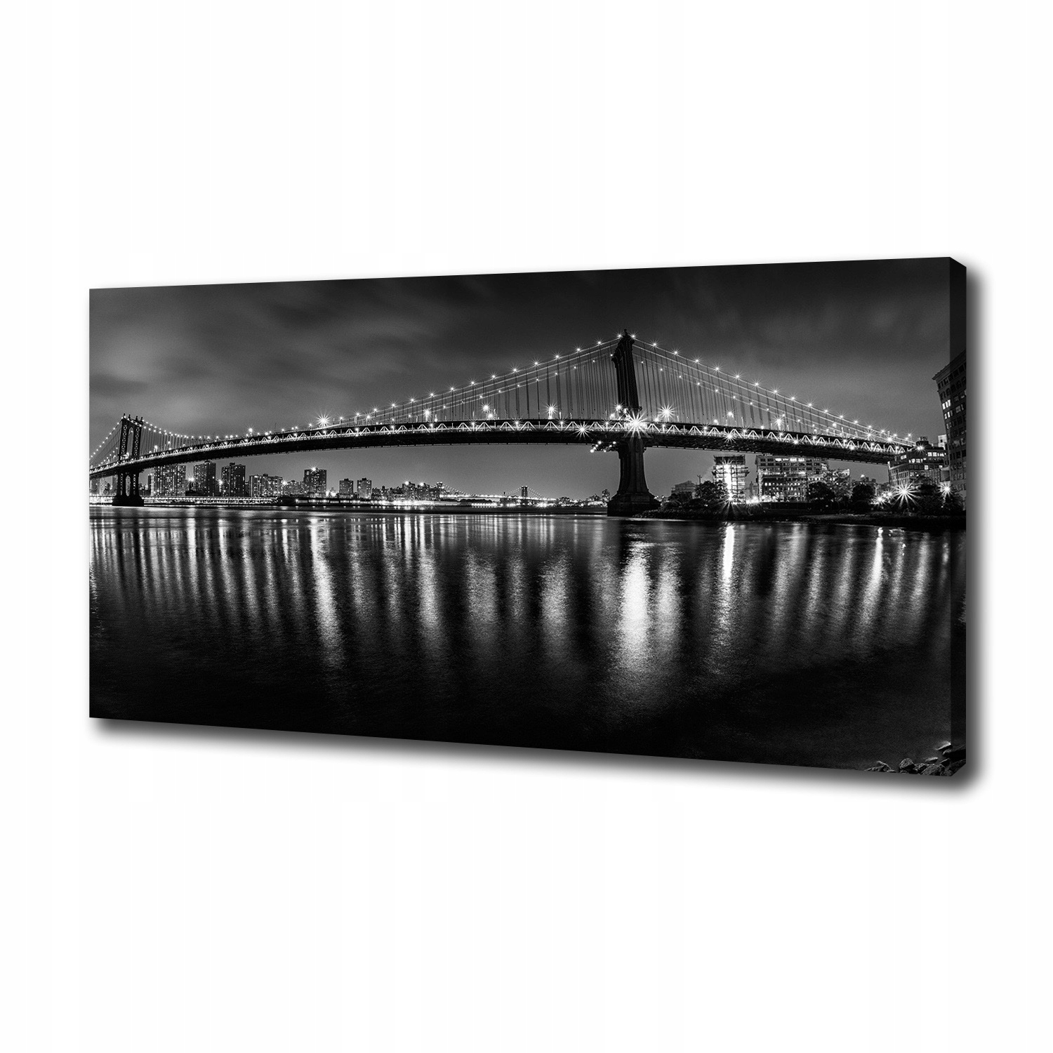 

Foto obraz na płótnie Manhattan nocą 100x50 cm