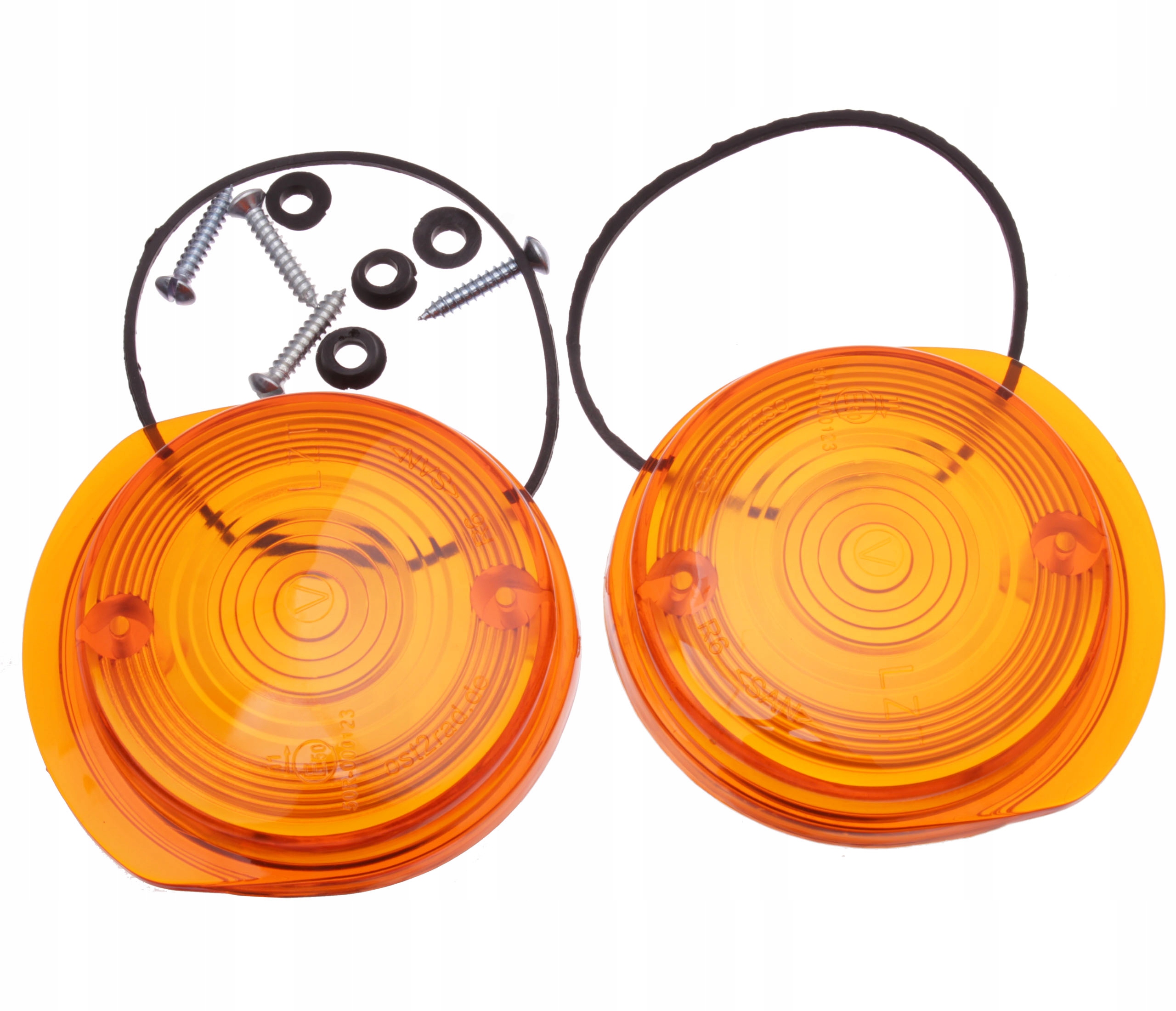 2x Klosz Kierunku Przód Okrągły MZ ETZ SIMSON E50