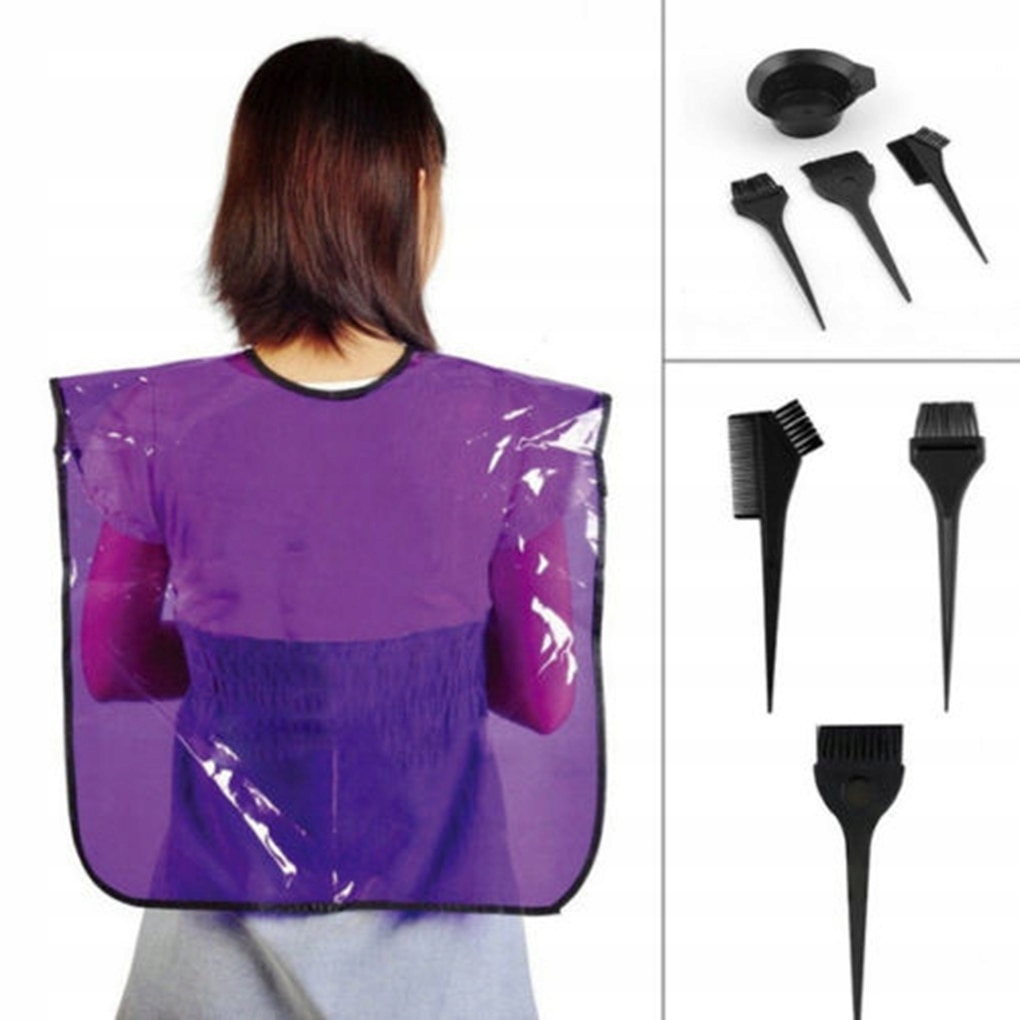 1 Set Hair Dye Color Brush Bowl Set with Ear Caps Marka inna marka