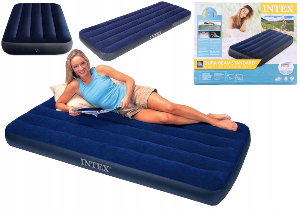 

Materac Dmuchany Jednoosobowy Intex 191 x 76 x 25