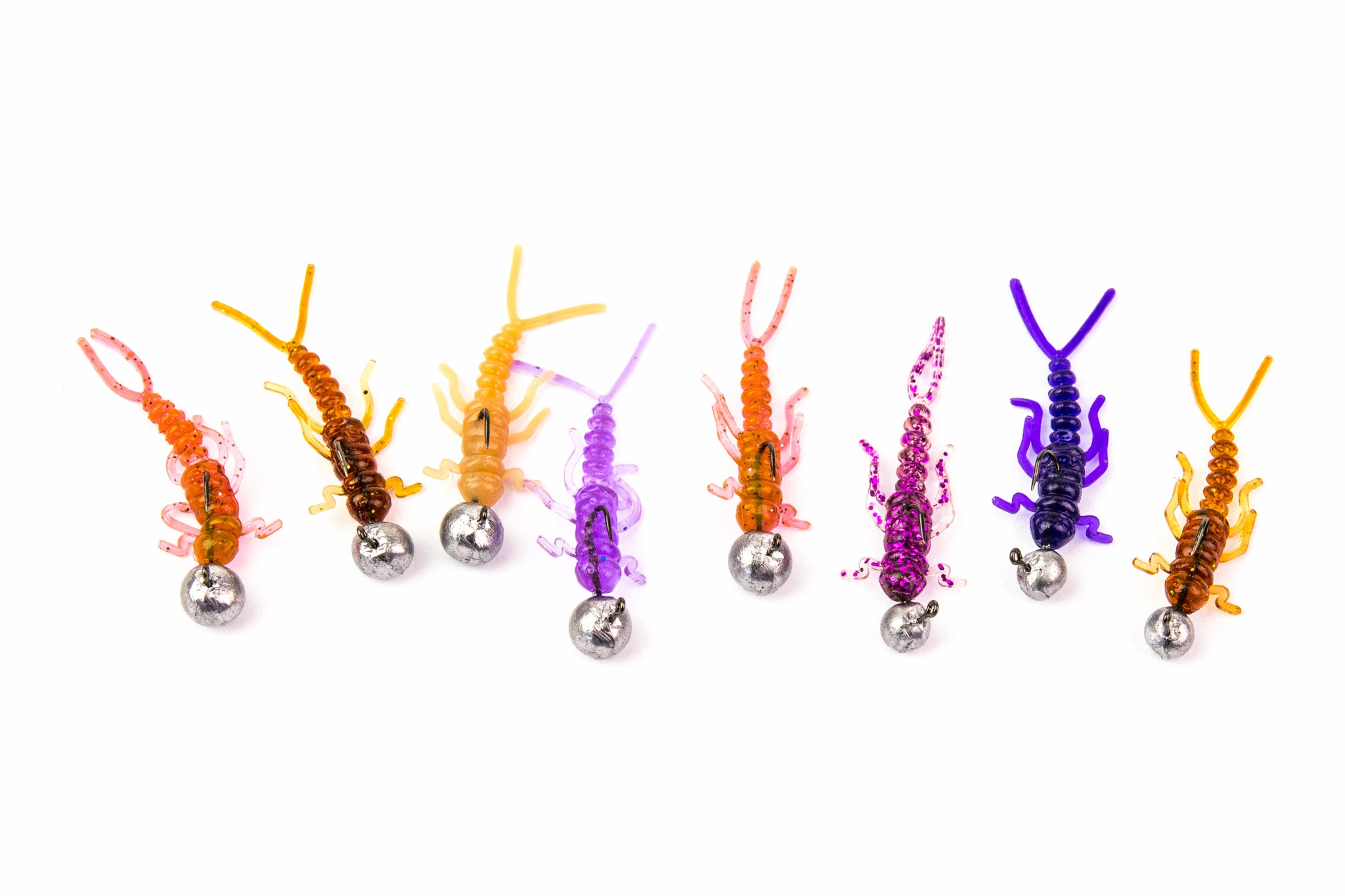 Zestaw Water King Widelnica 2.5cm MIX 8szt. gł. jigowe mini
