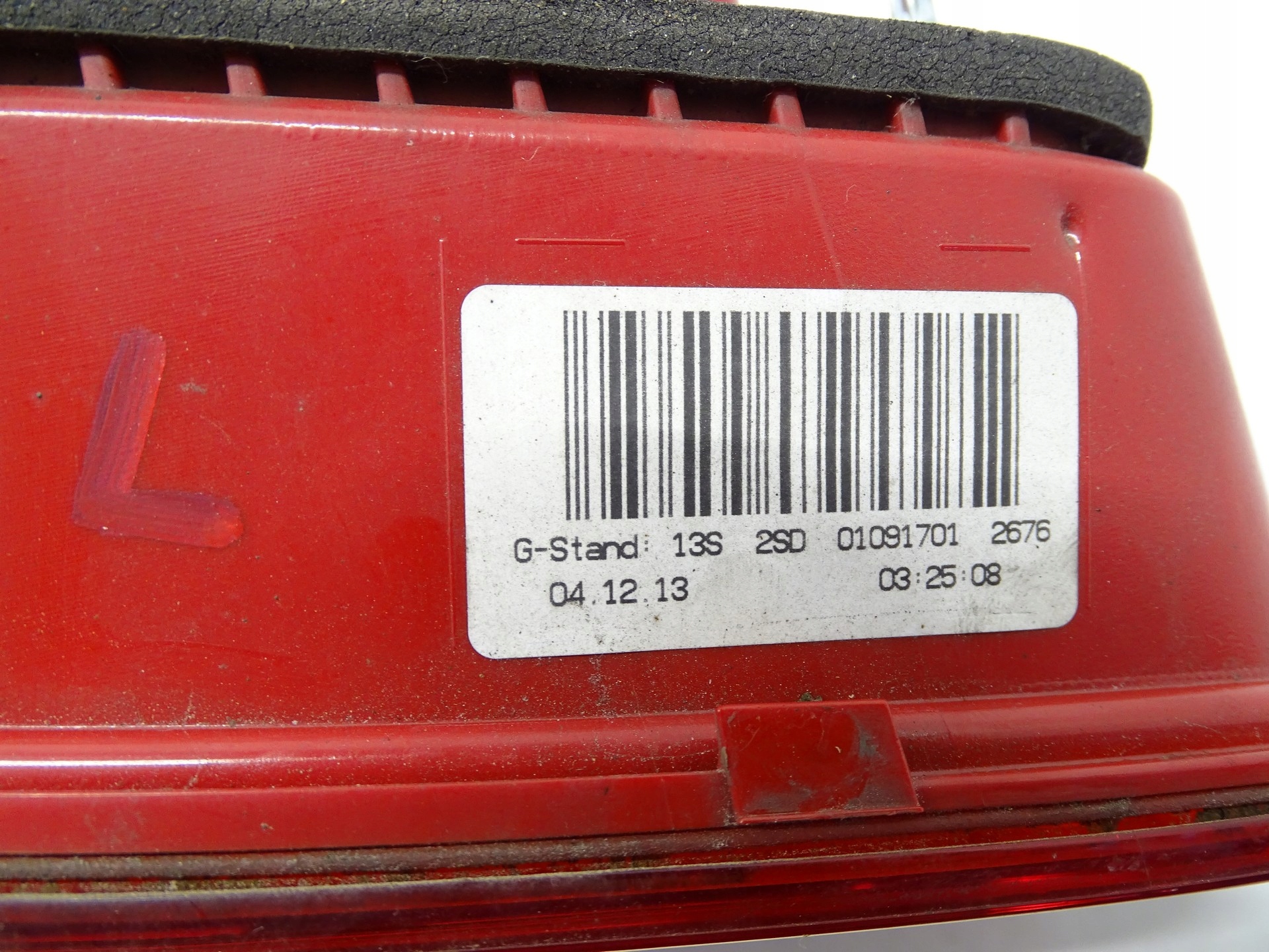 light left rear part AUDI A4 B8 sedan UK 01091701