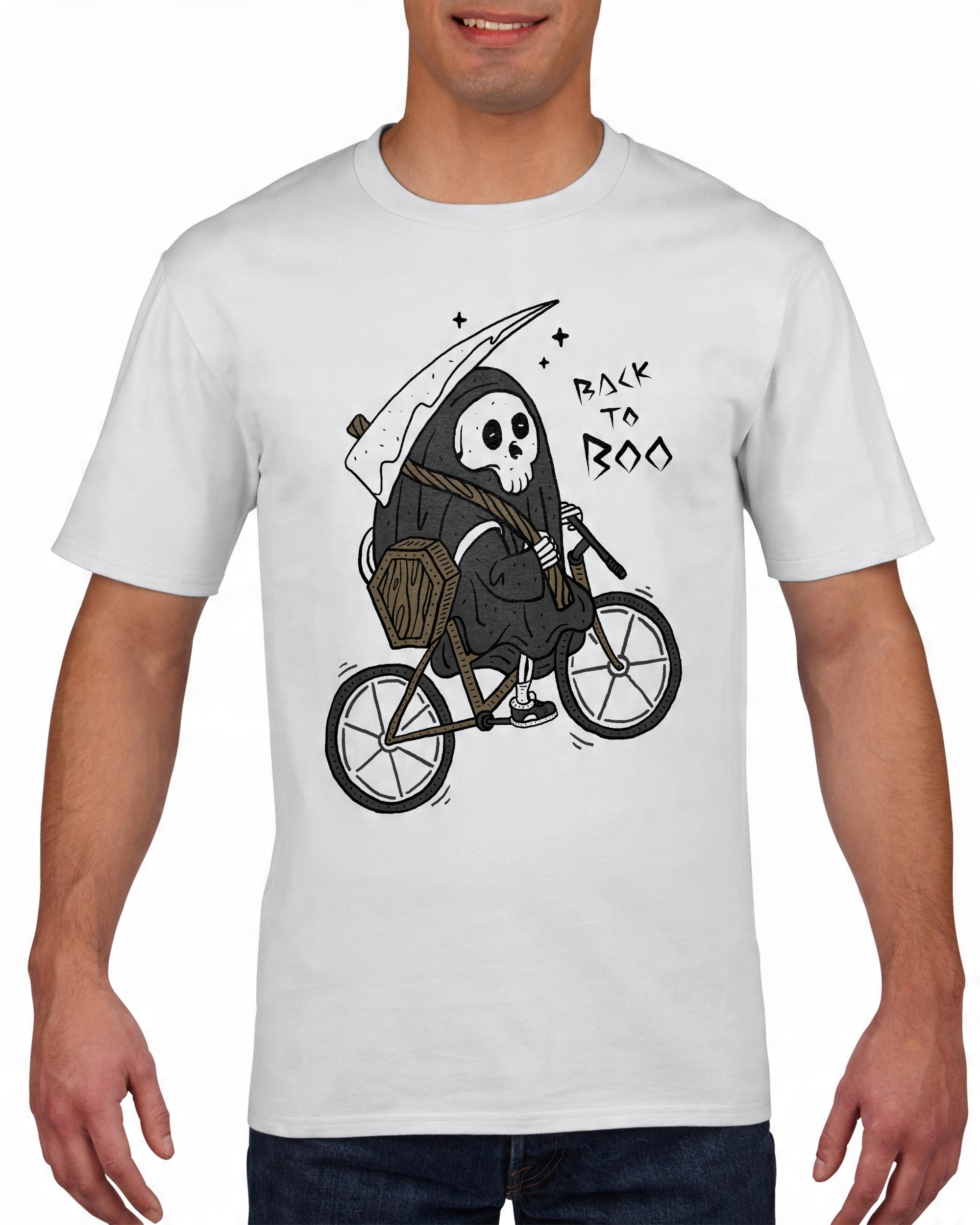 

Koszulka męska Rockin Halloween szkielet XXL