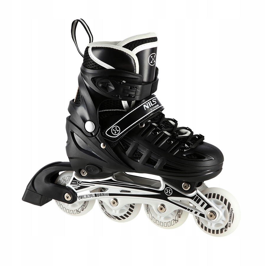Łyżworolki NILS EXTREME NH10905 4w1 czarny