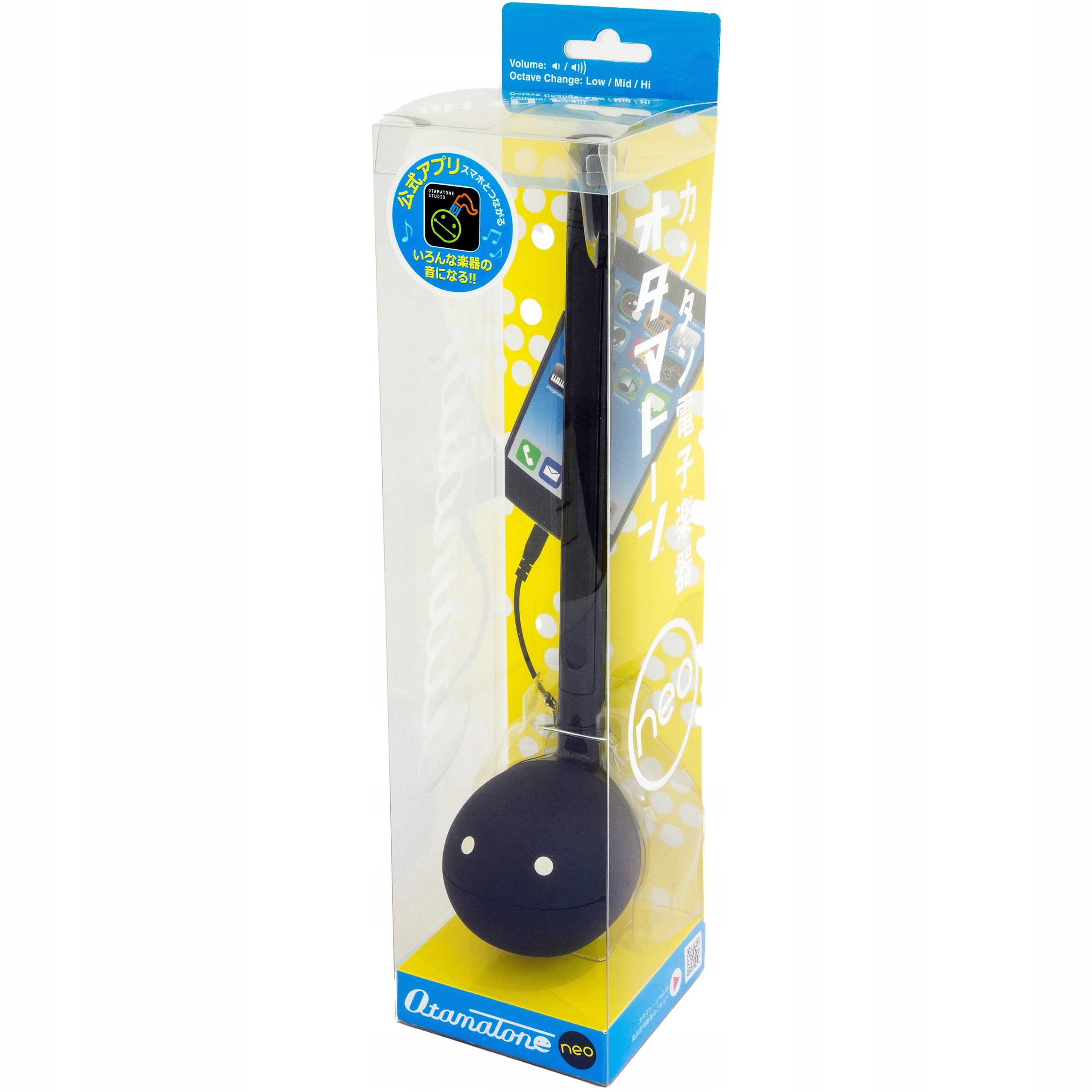 Otamatone Neo Černý Syntezátor Maywa Denki 28,5 cm Android iOS