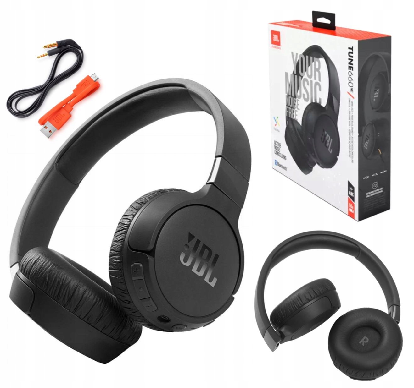 Bezdrátová sluchátka do uší Jbl Tune 660BTNC, černá