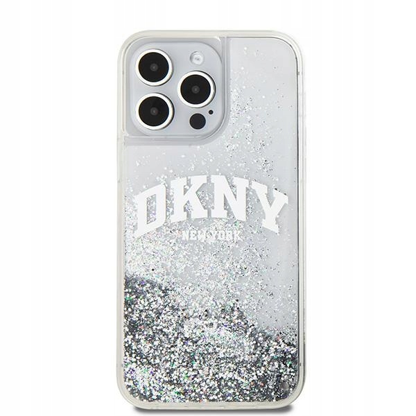 Etui Dkny Liquid Glitter Big Logo na iPhone 15 Pro Max białe Dkny